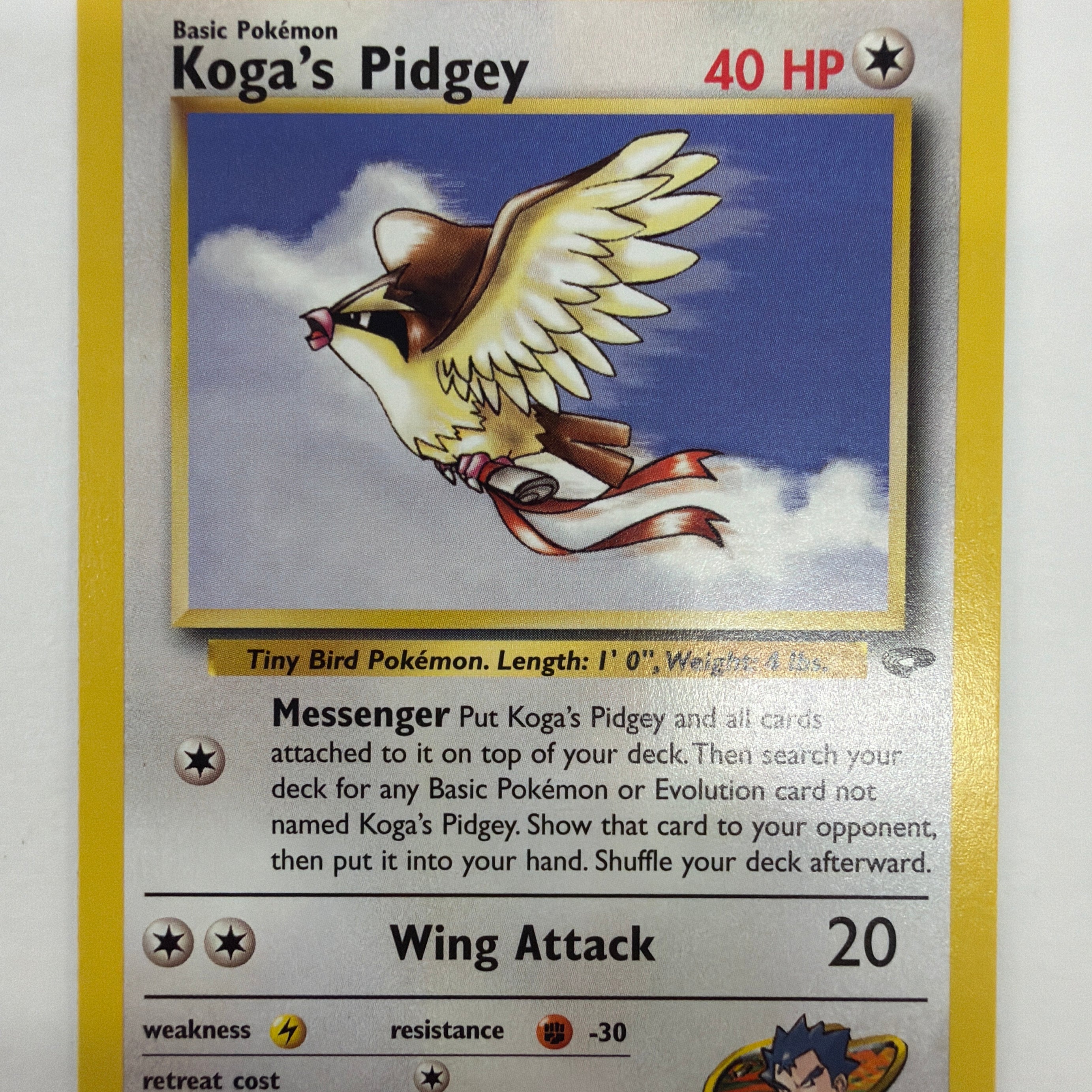 Pokémon TCG - Gym Challenge Unlimited Koga's Pidgey 49/132 Non-Holo NM