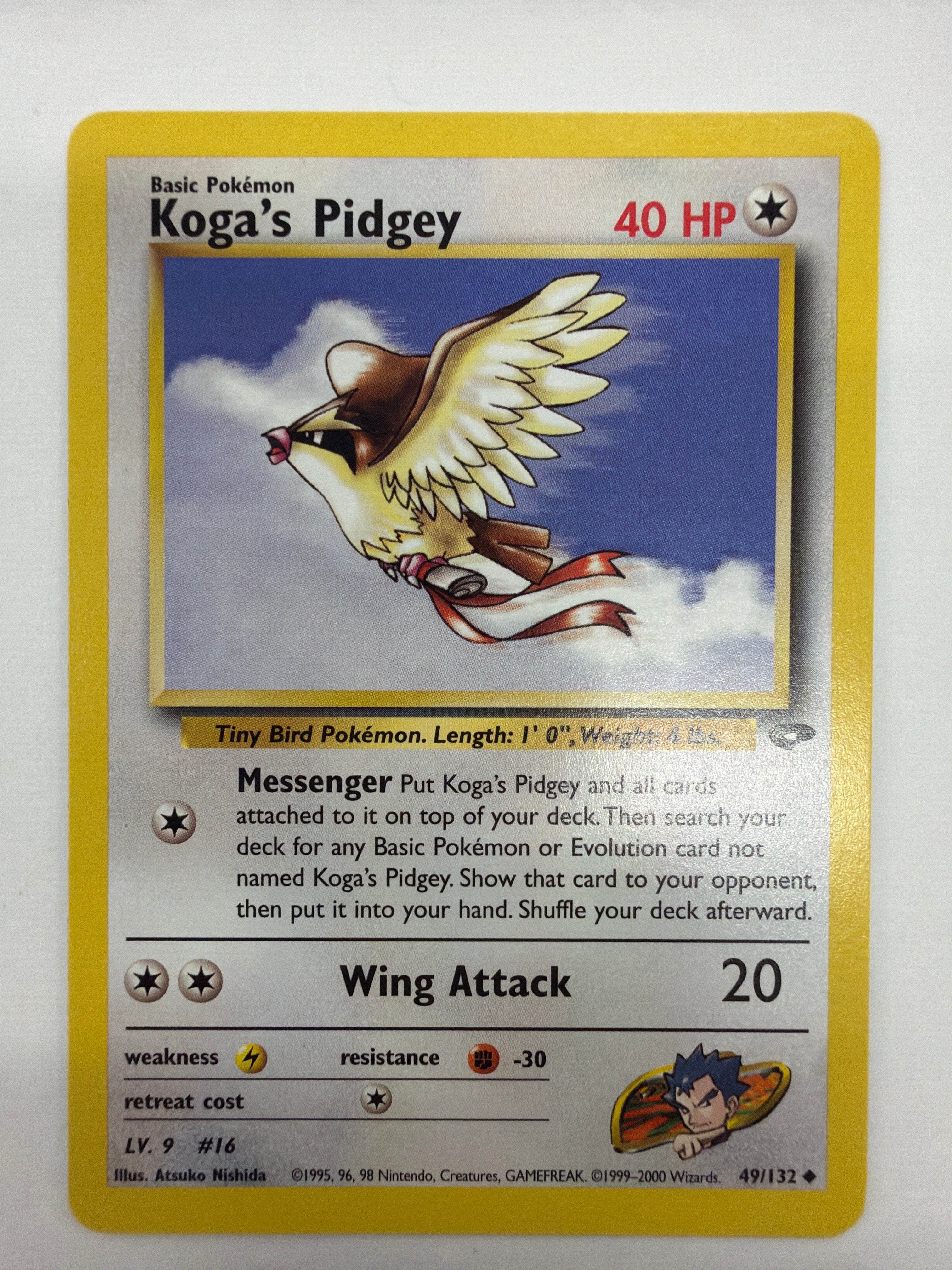 Pokémon TCG - Gym Challenge Unlimited Koga's Pidgey 49/132 Non-Holo NM