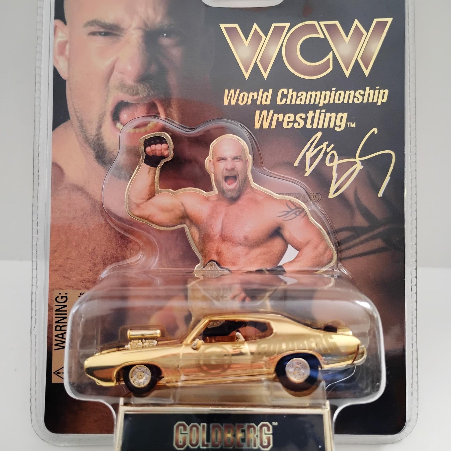 Racing Champions 24K Gold Championship Edition WCW Goldberg Diecast Car