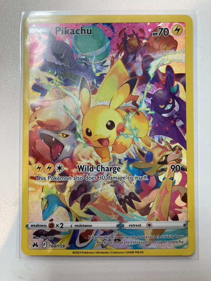 Pokémon TCG Pikachu 160/159 Crown Zenith Illustration Rare NM