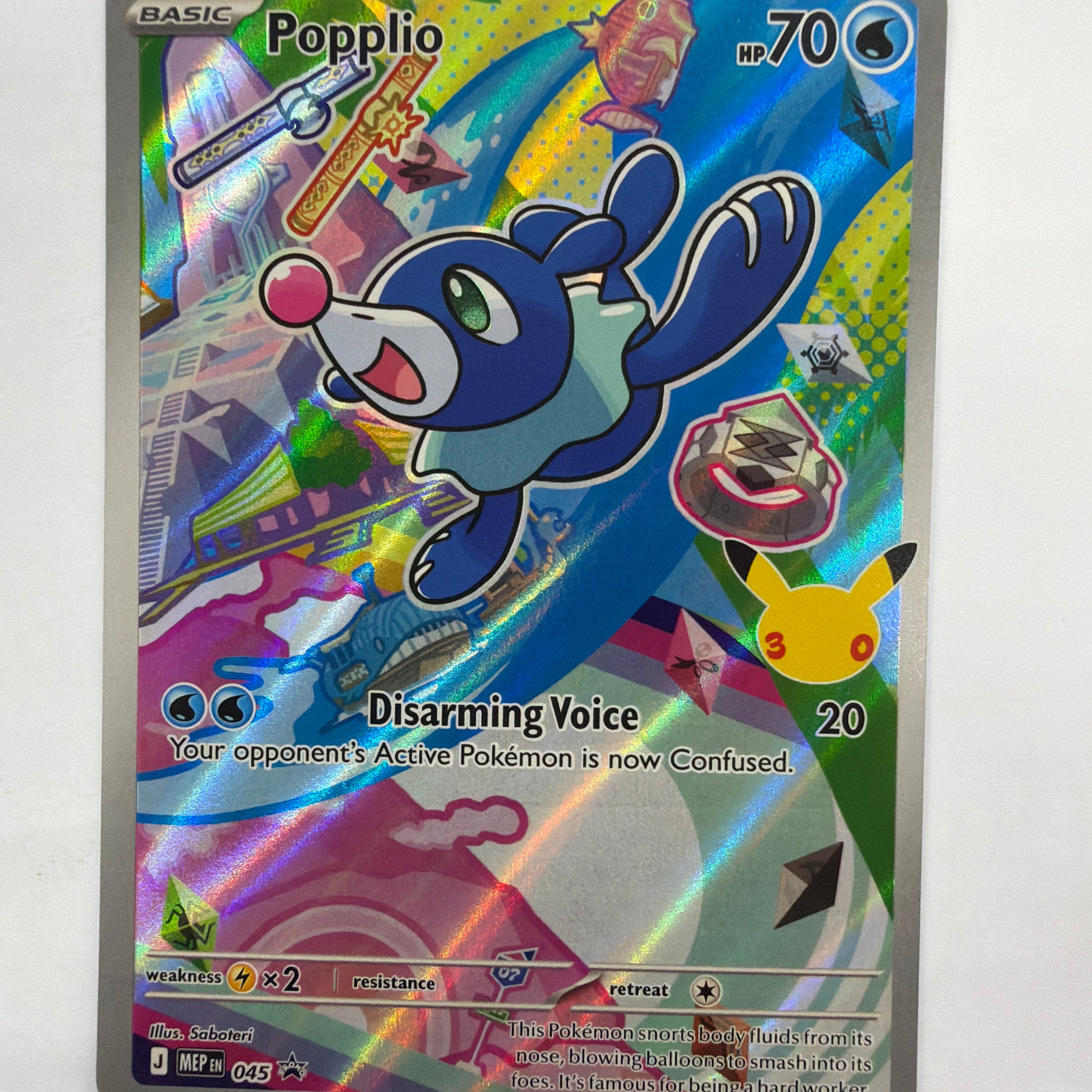 Pokémon TCG - Mega Evolution Promo Popplio 045 NM