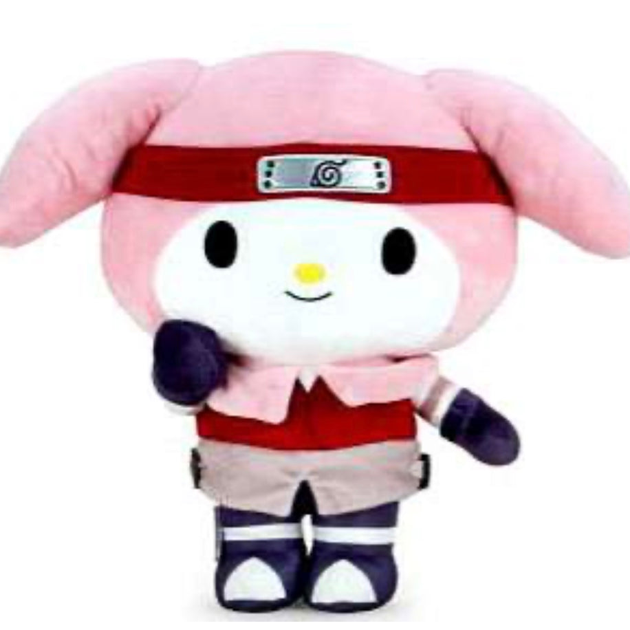 Kidrobot Naruto Shippuden x Hello Kitty My Melody Sakura Haruno Plush