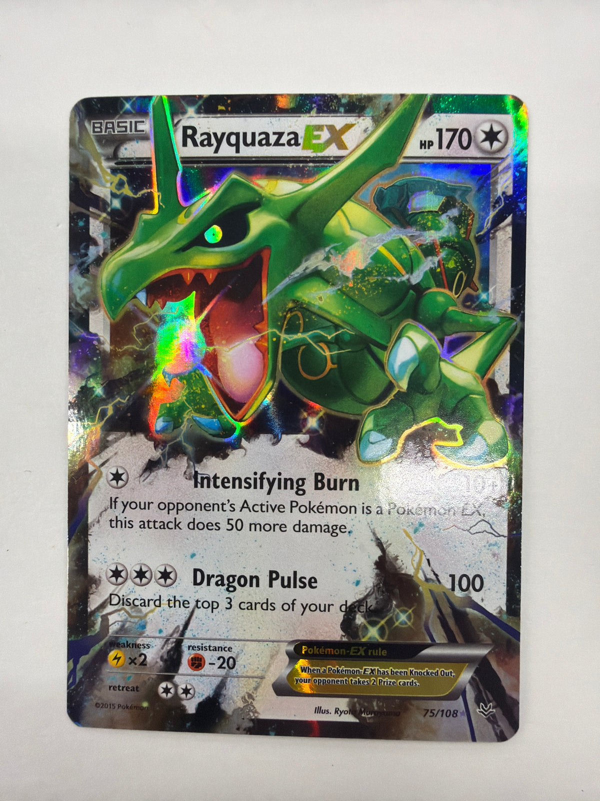 Pokémon TCG -  XY Roaring Skies Rayquaza EX 75/108 MP