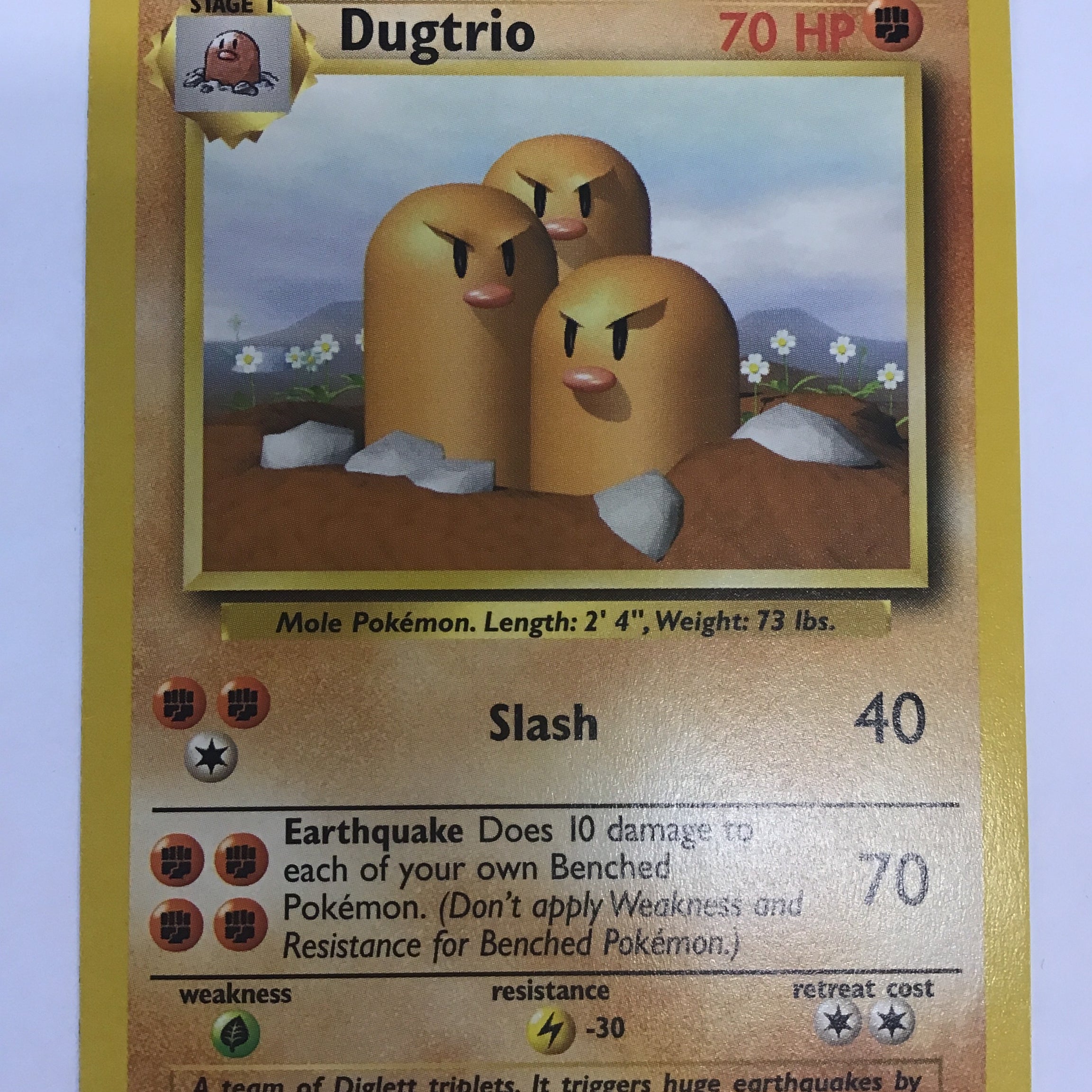 Pokémon TCG - Base Set Unlimited Dugtrio 19/102 NM
