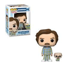 Funko Pop Movies Anchorman Ron Burgundy with Baxter 2020 Summer Convention Exclusive 946