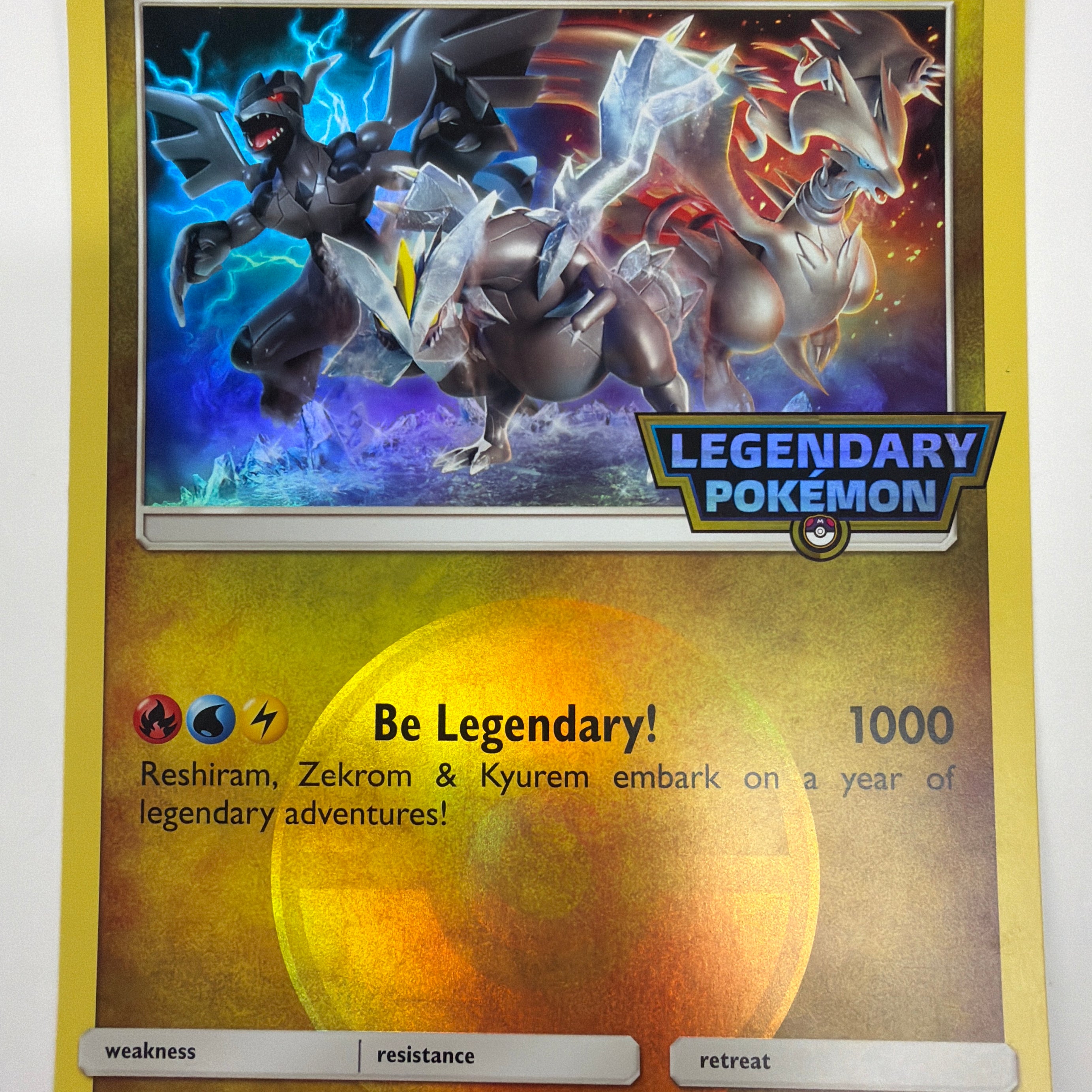 Pokémon TCG - Jumbo Promo Reshiram, Zekrom & Kyurem DMG