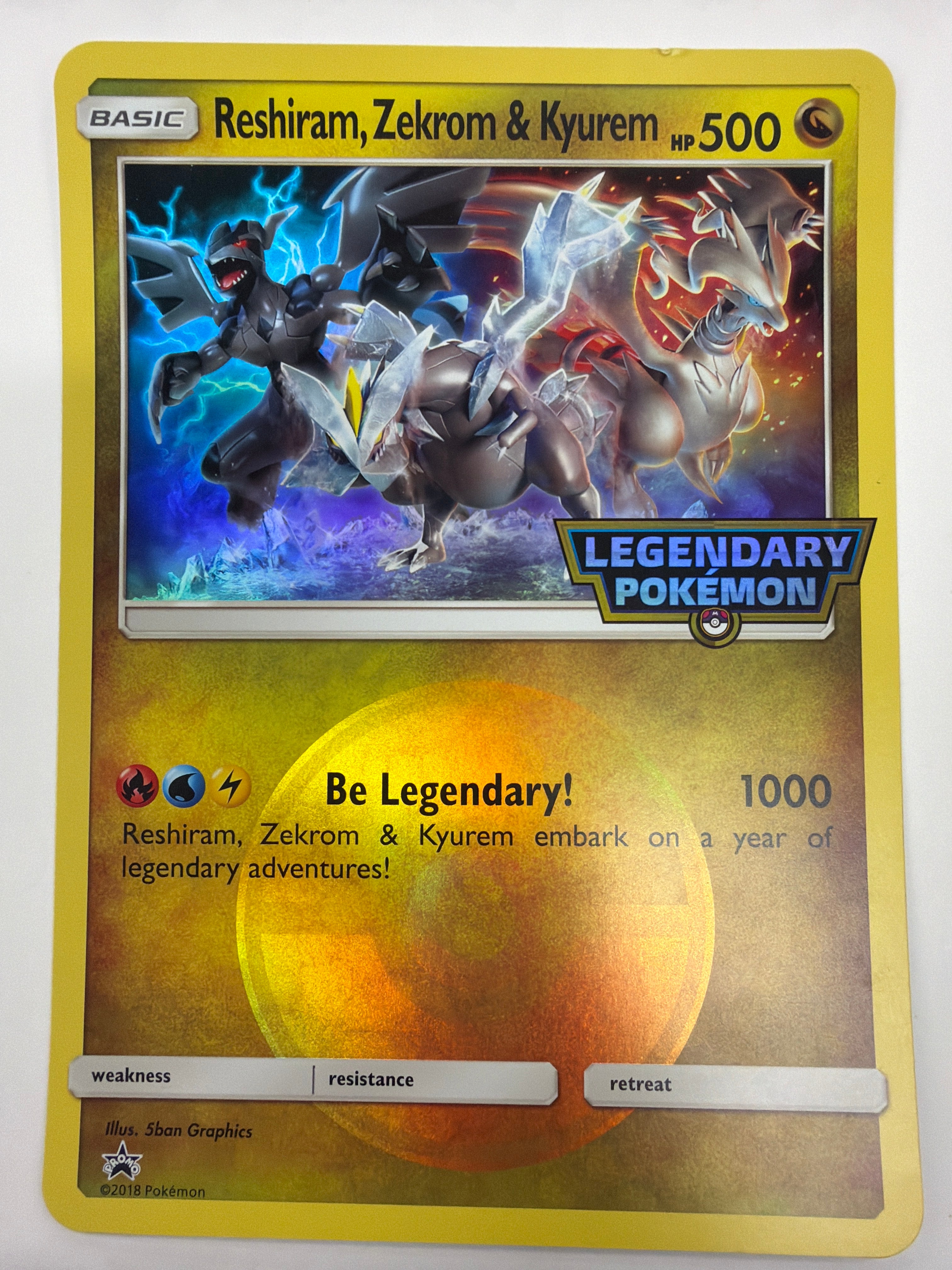 Pokémon TCG - Jumbo Promo Reshiram, Zekrom & Kyurem DMG