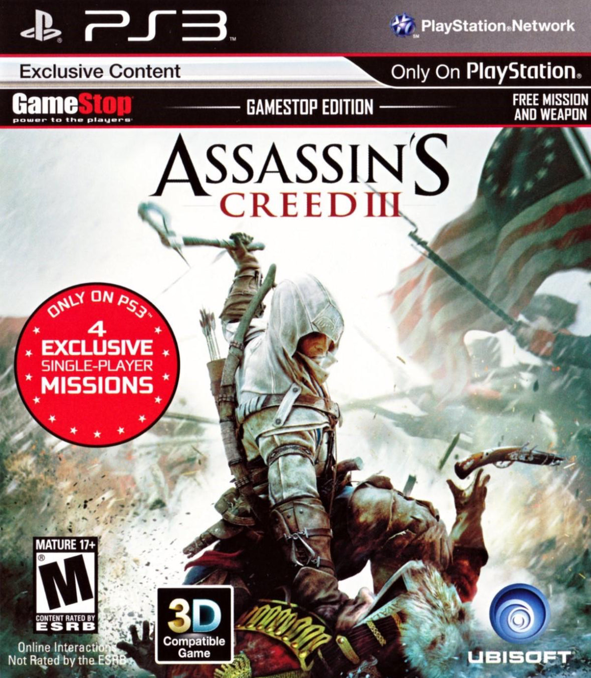 PS3 Assassin’s Creed III GameStop Edition Video Game