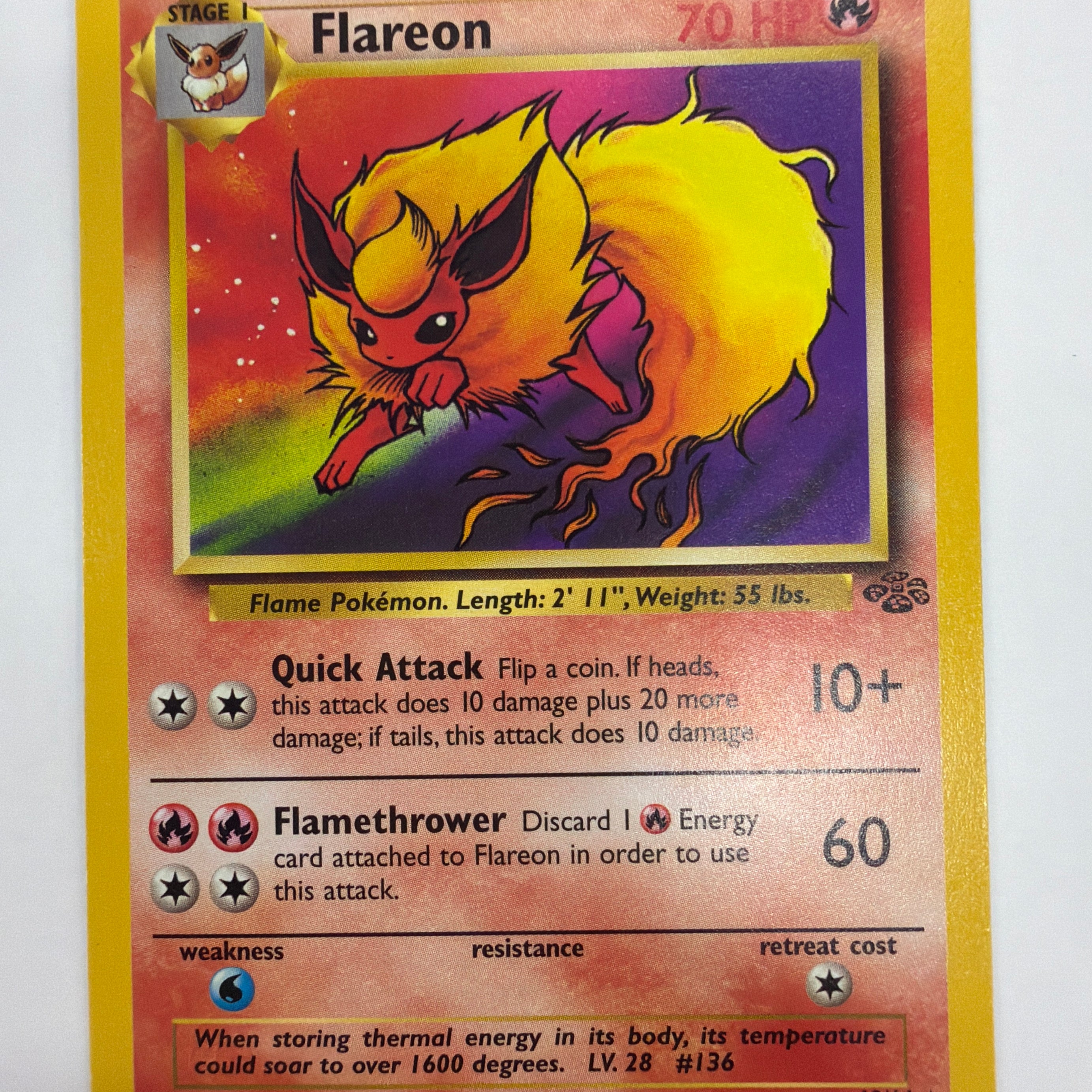 Pokémon TCG - Jungle Unlimited Flareon 19/64 MP