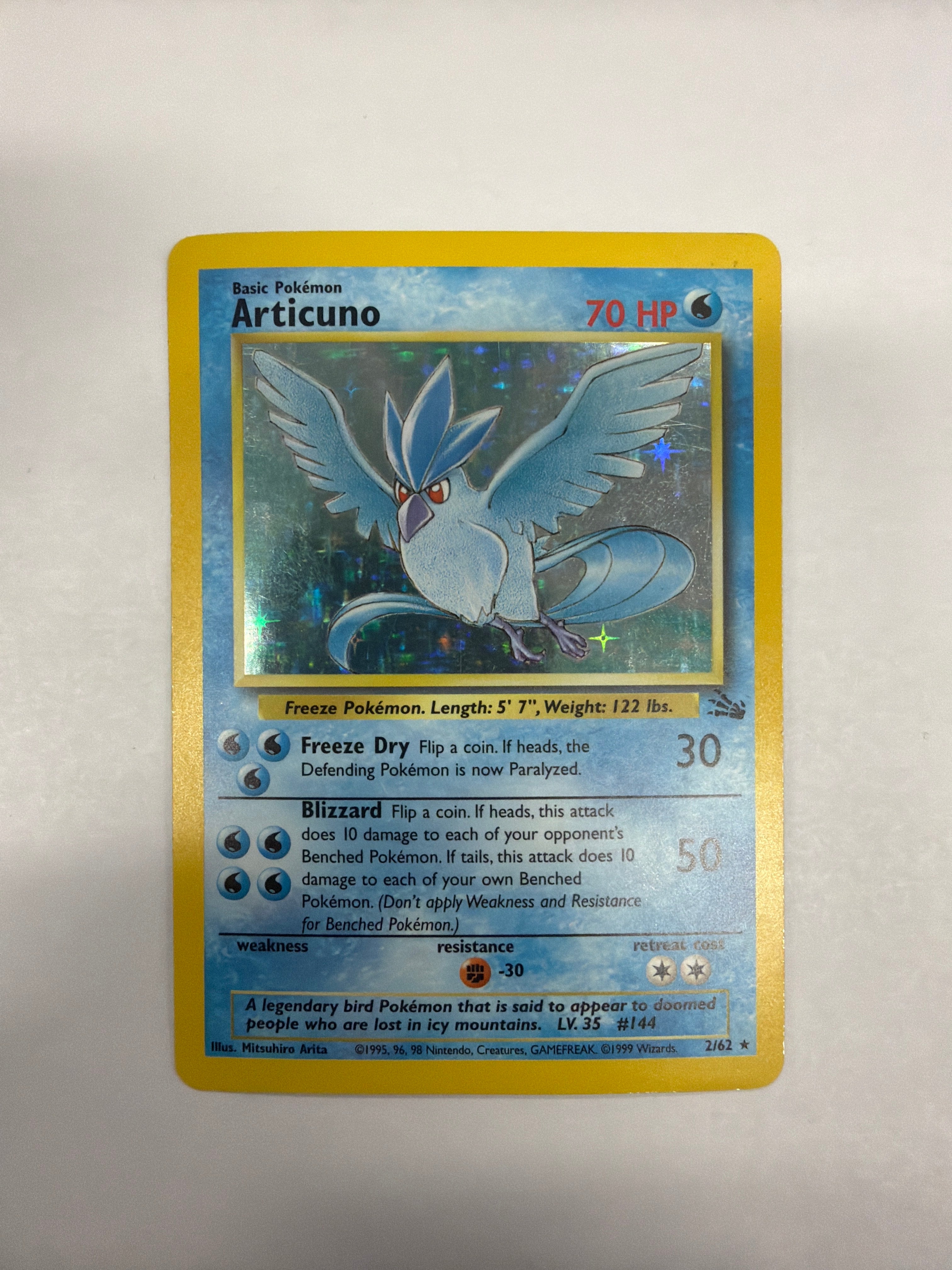 Pokémon TCG - Fossil Unlimited Articuno Holo 2/62 MP