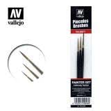 Vallejo Priceless Brushes Painter Set Art RK 25 998 No 0,1,2