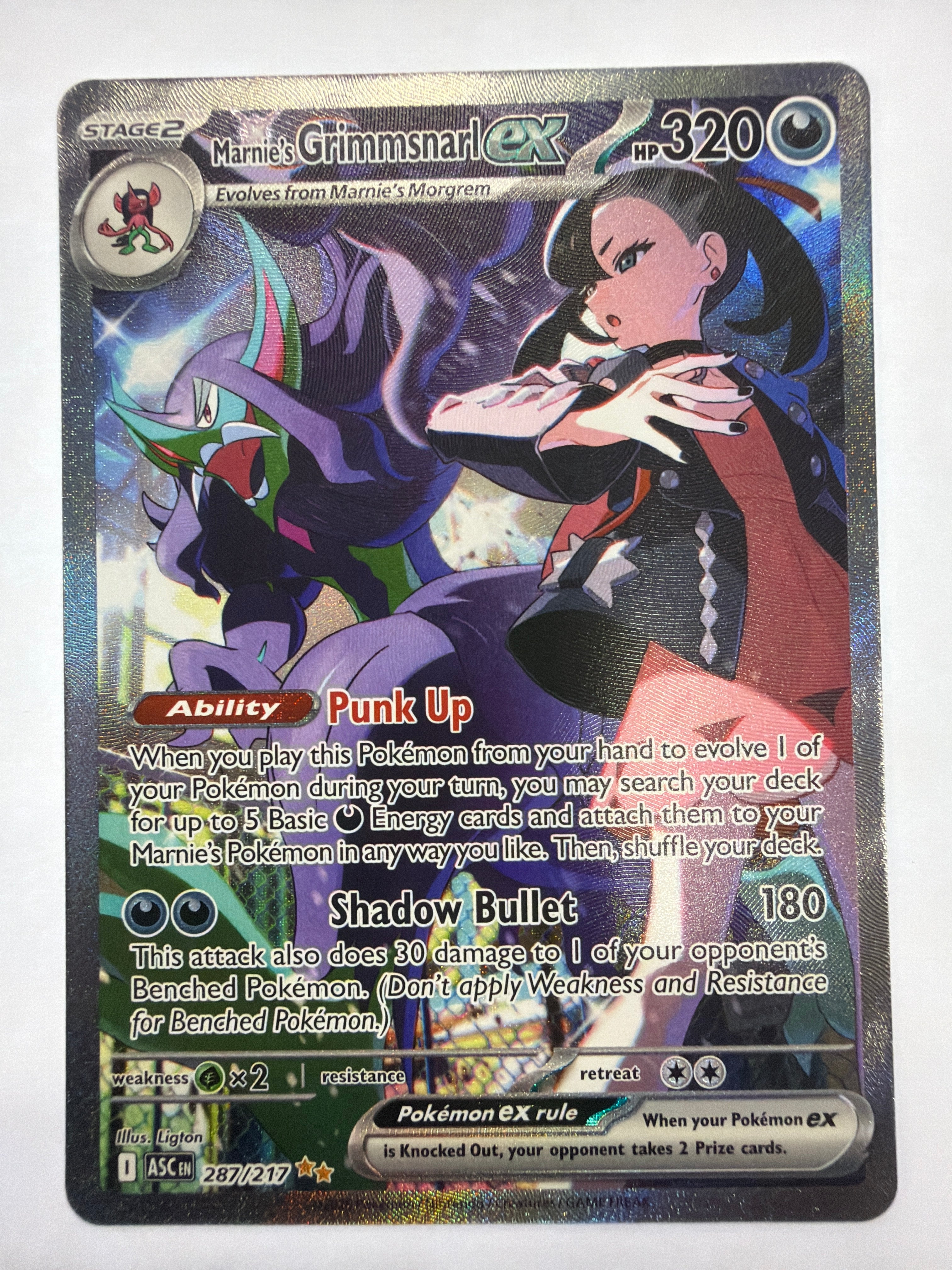 Pokémon TCG - Ascended Heroes Marnie's Grimmsnarl ex 287/217 NM