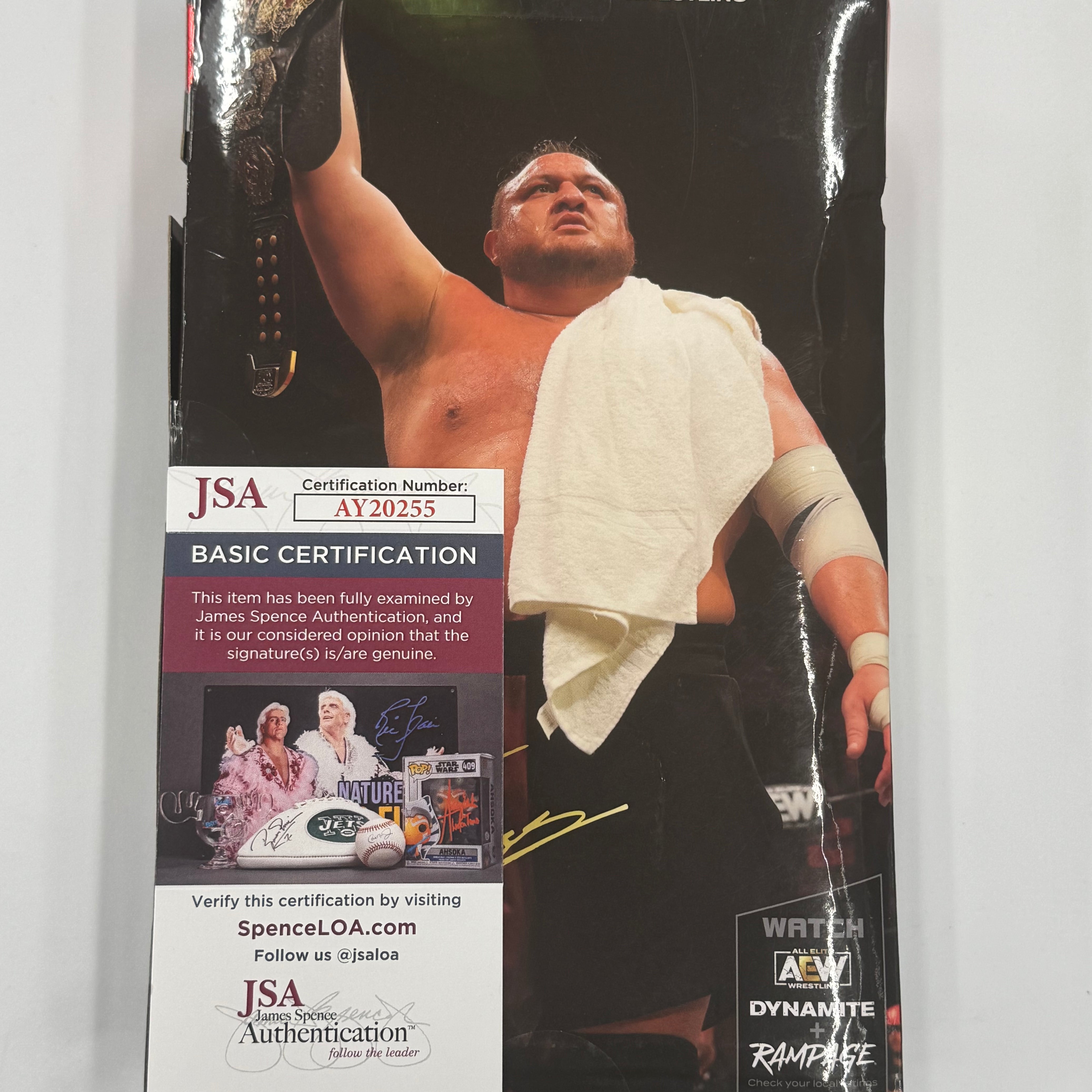 AEW Jazwares Unrivaled Samoa Joe Target Exclusive Signed W/ JSA Cerftication