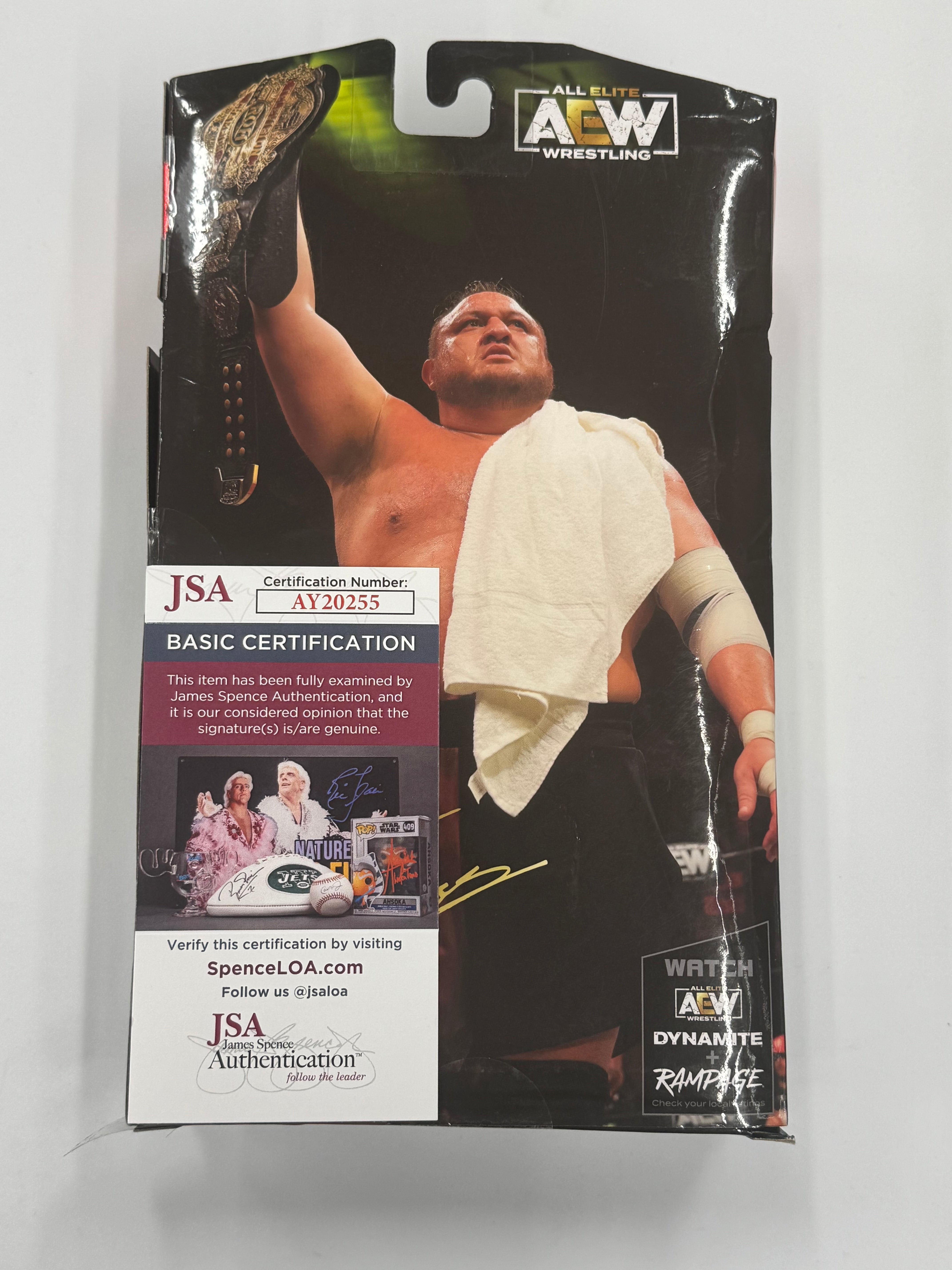 AEW Jazwares Unrivaled Samoa Joe Target Exclusive Signed W/ JSA Cerftication