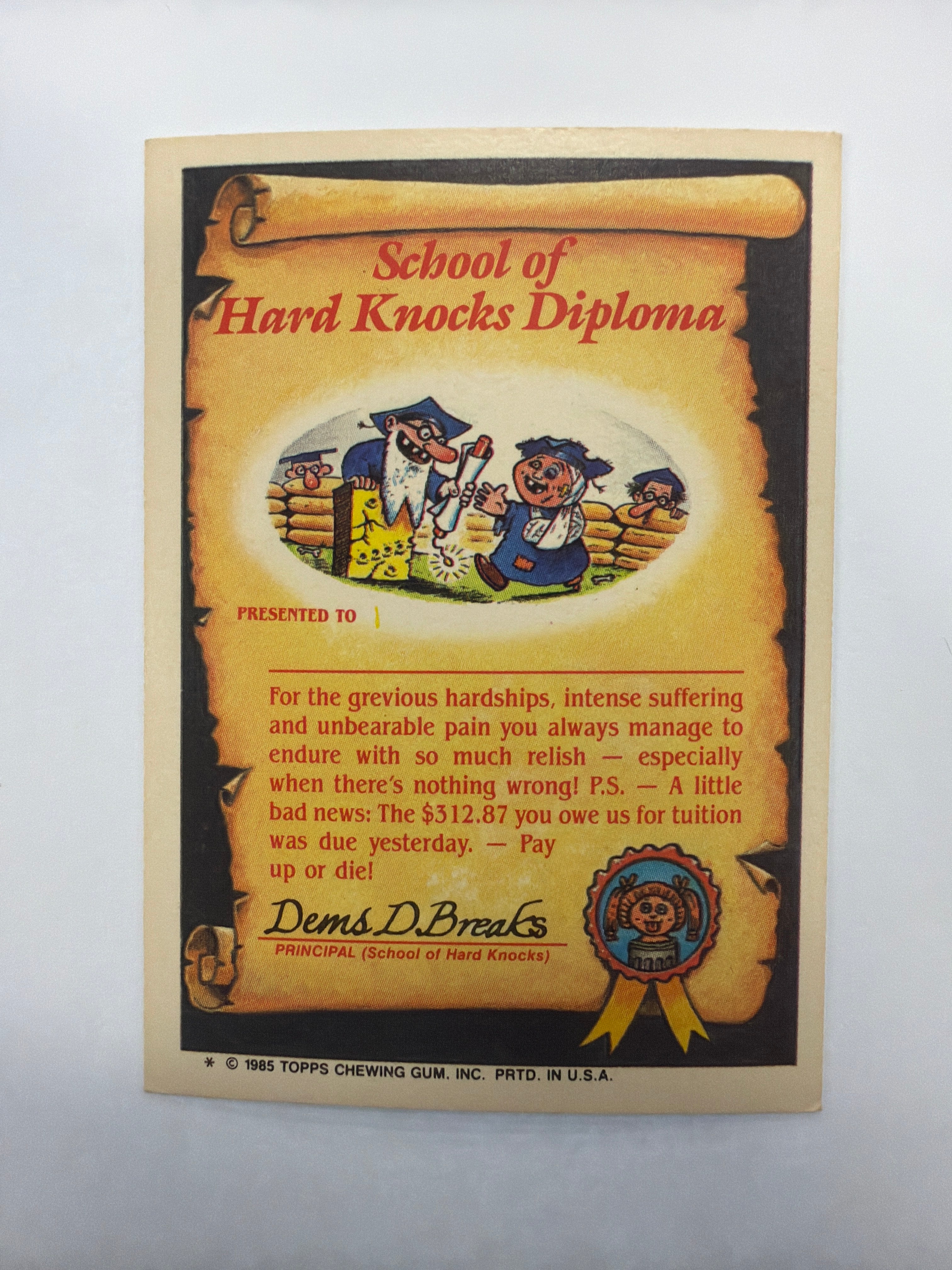 Garbage Pail Kids - 1985 Double Heather #49a