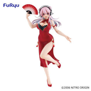 Super Sonico Tri-Try-It Figure Red Dress Version