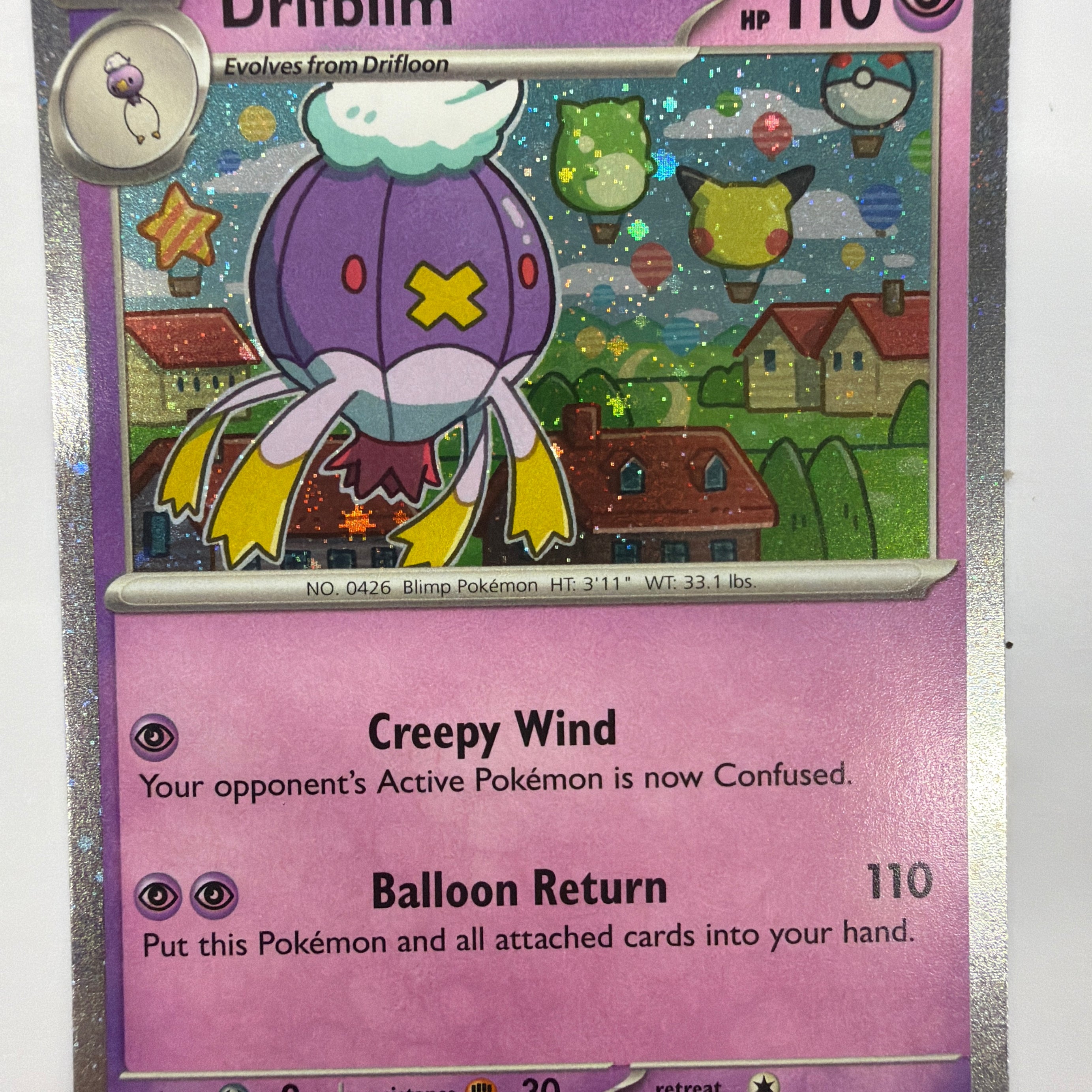 Pokémon TCG - Mega Evolution Promo Drifblim 006 Cosmos Holo NM