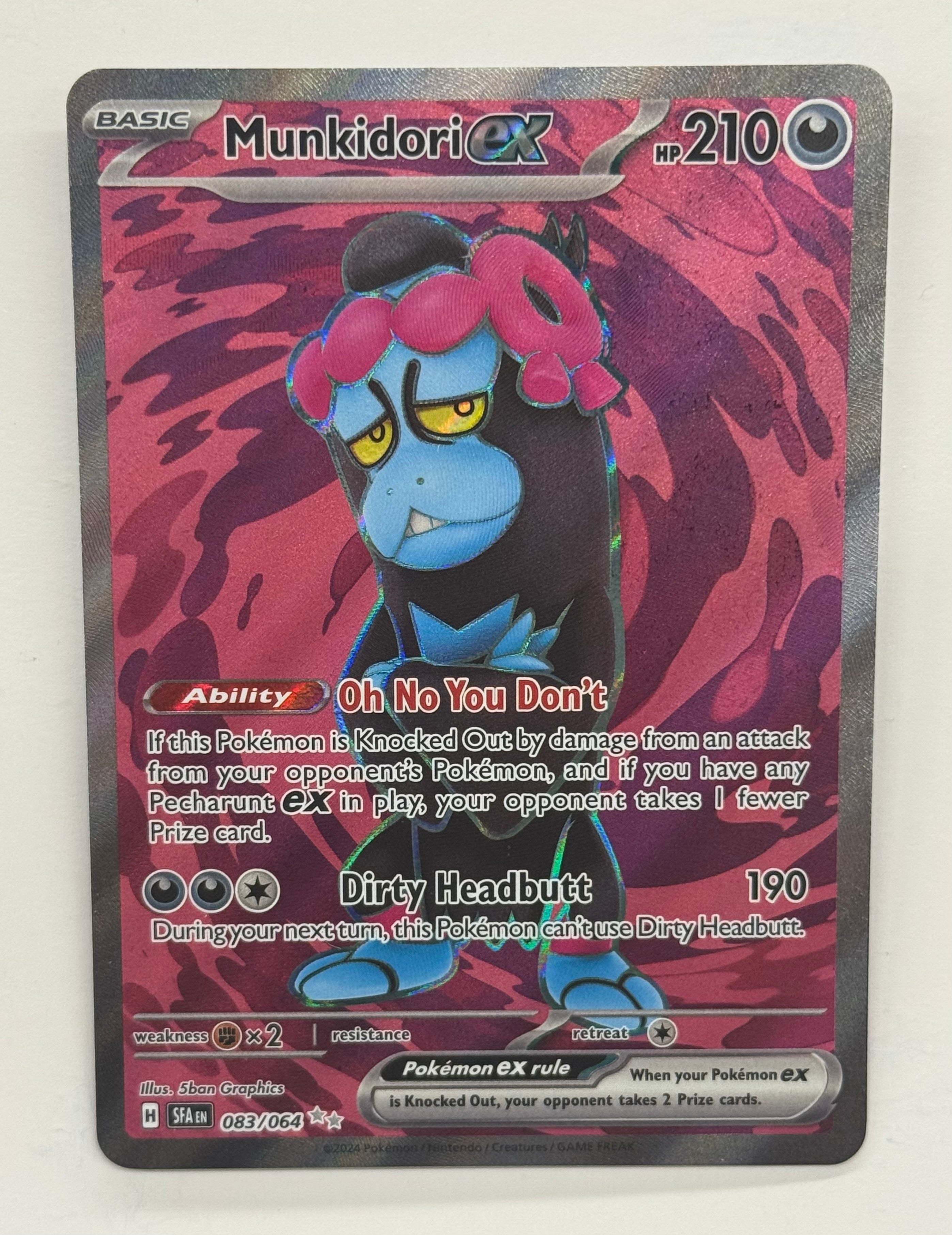 Pokémon TCG - Shrouded Fable Munkidori EX 083/064 NM
