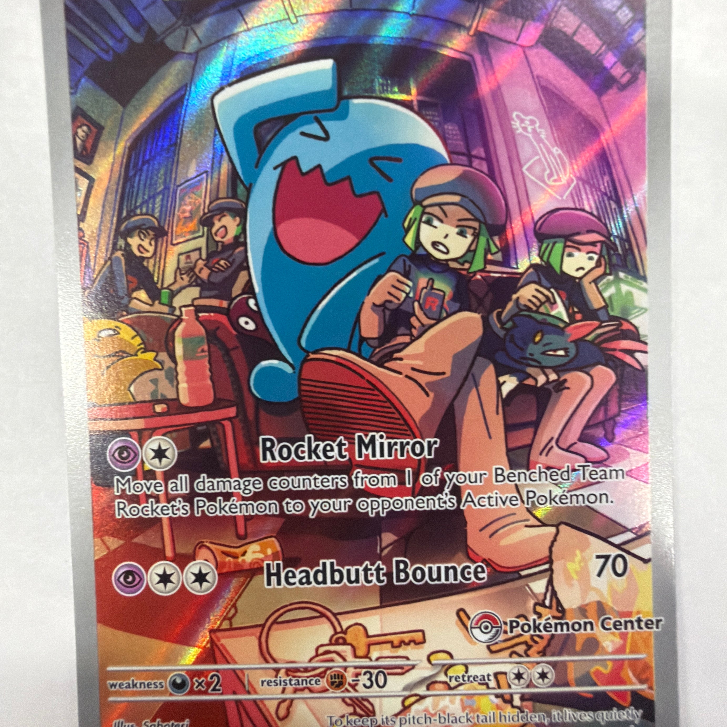 Pokémon TCG - Scarlet & Violet Promo Team Rocket's Wobbuffet (Pokémon Center Stamped) 203 NM