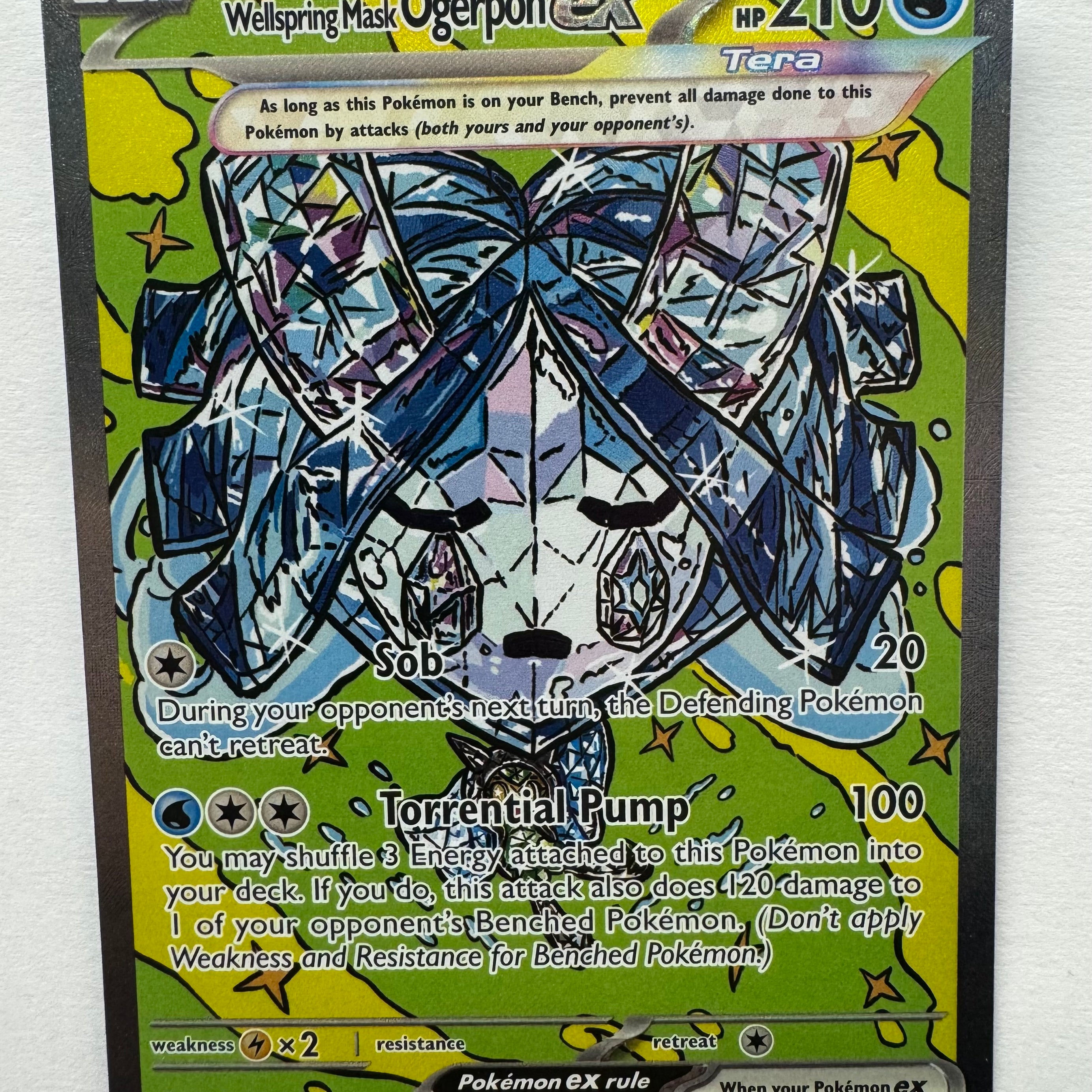 Pokémon TCG - Prismatic Evolutions Wellspring Mask Ogerpon EX 152/131 NM