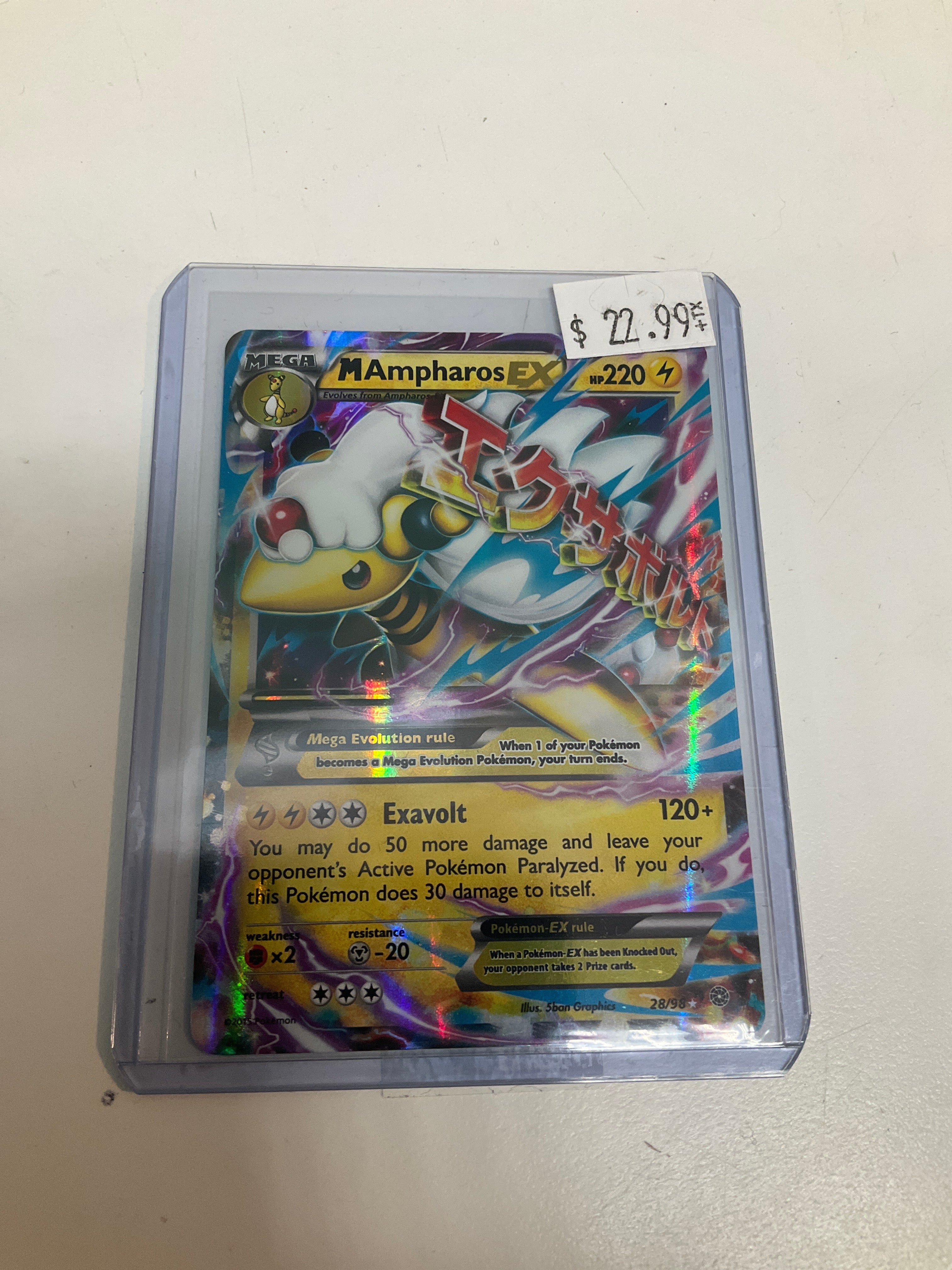 Pokmon TCG Mega Ampharos EX 28/98 XY-Ancient Origins True Believers Gaming and Collectibles Pokmon TCG Mega Ampharos EX 28/98 XY-Ancient Origins True Believers Gaming and Collectibles