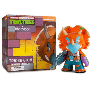 Nickelodeon Teenage Mutant Ninja Turtles x Kid Robot Triceraton Collectible Vinyl Art Figure
