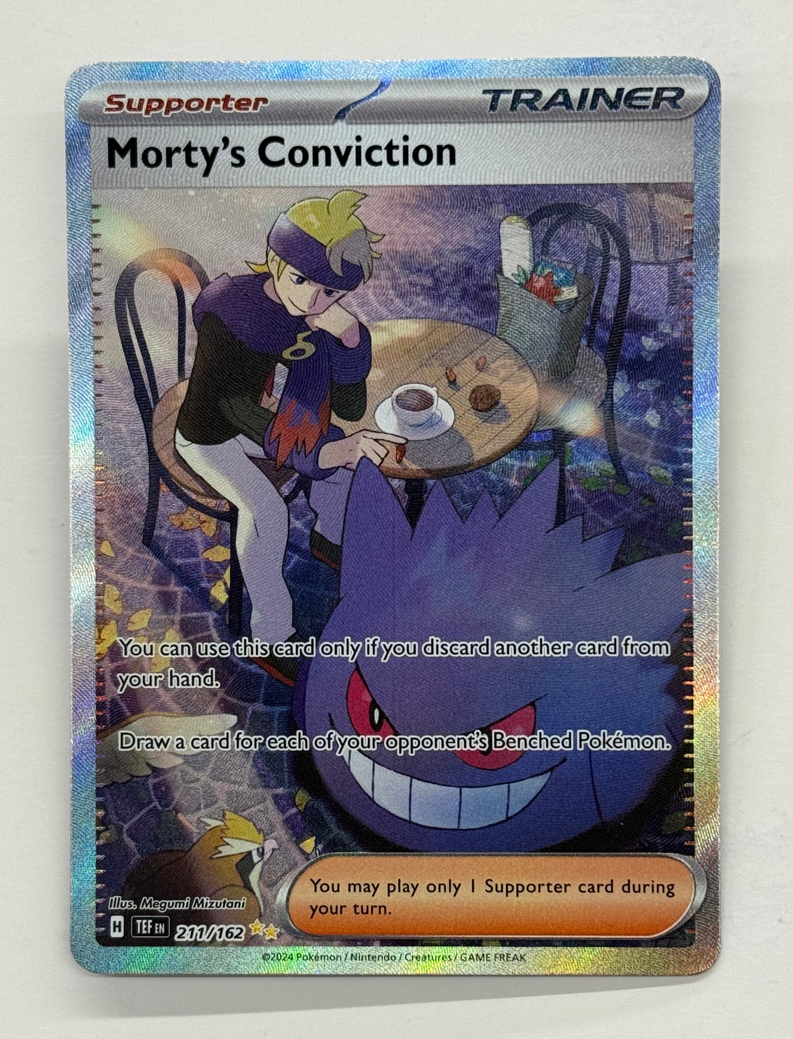 Pokémon TCG - Temporal Forces Morty's Conviction 211/162 NM