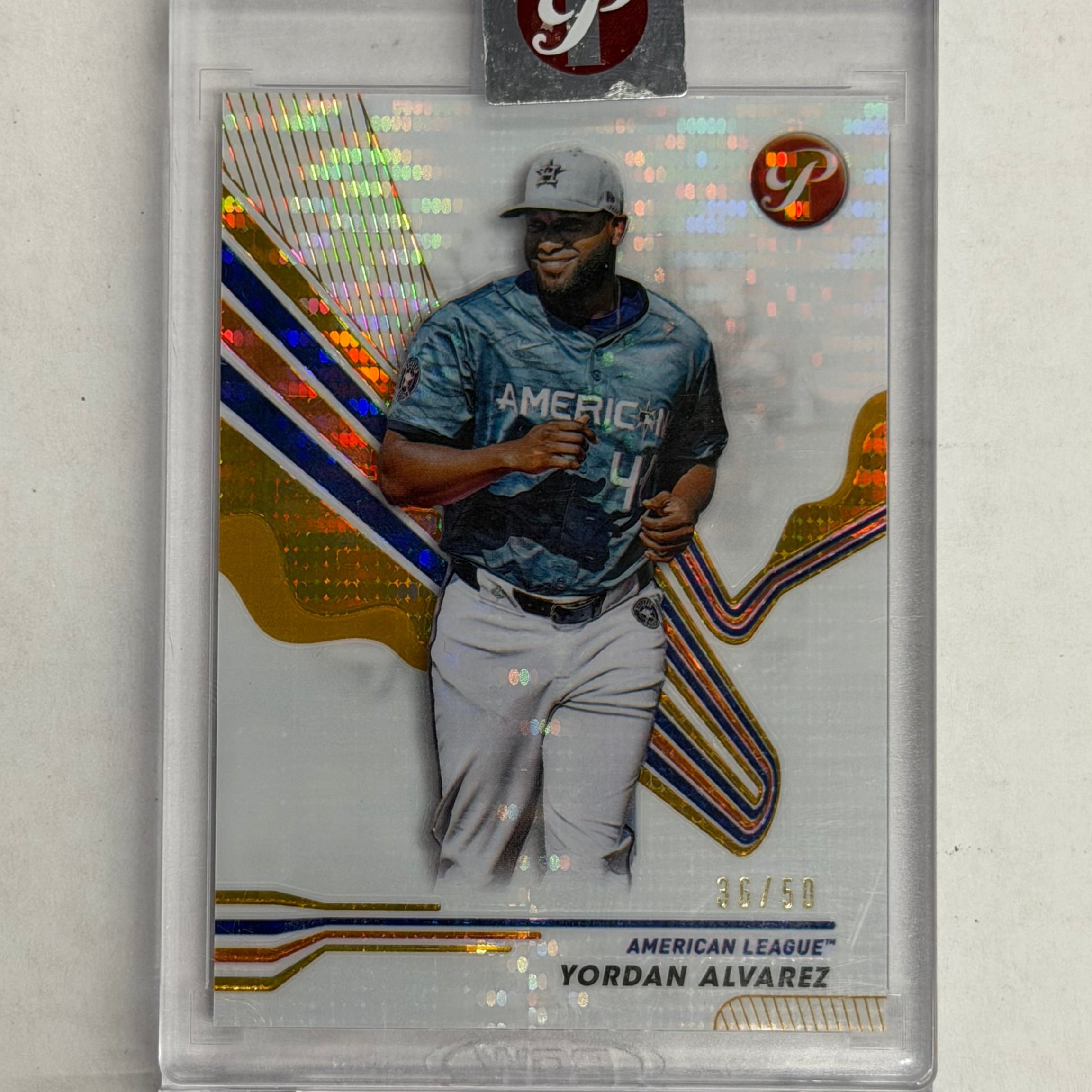 2024 Topps Pristine Baseball Yordan Alvarez #265 Gold Refractor Numbered 36/50
