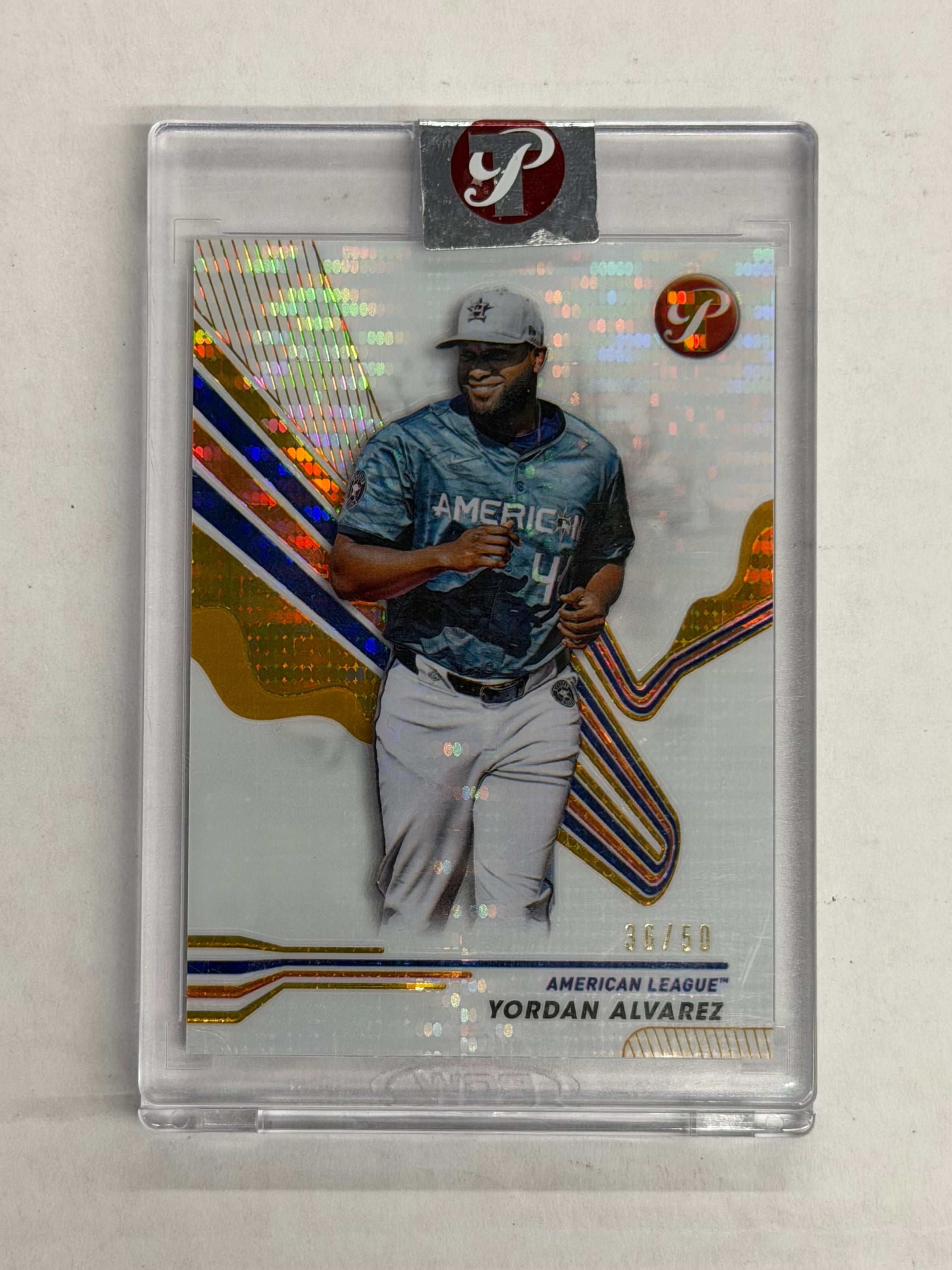 2024 Topps Pristine Baseball Yordan Alvarez #265 Gold Refractor Numbered 36/50