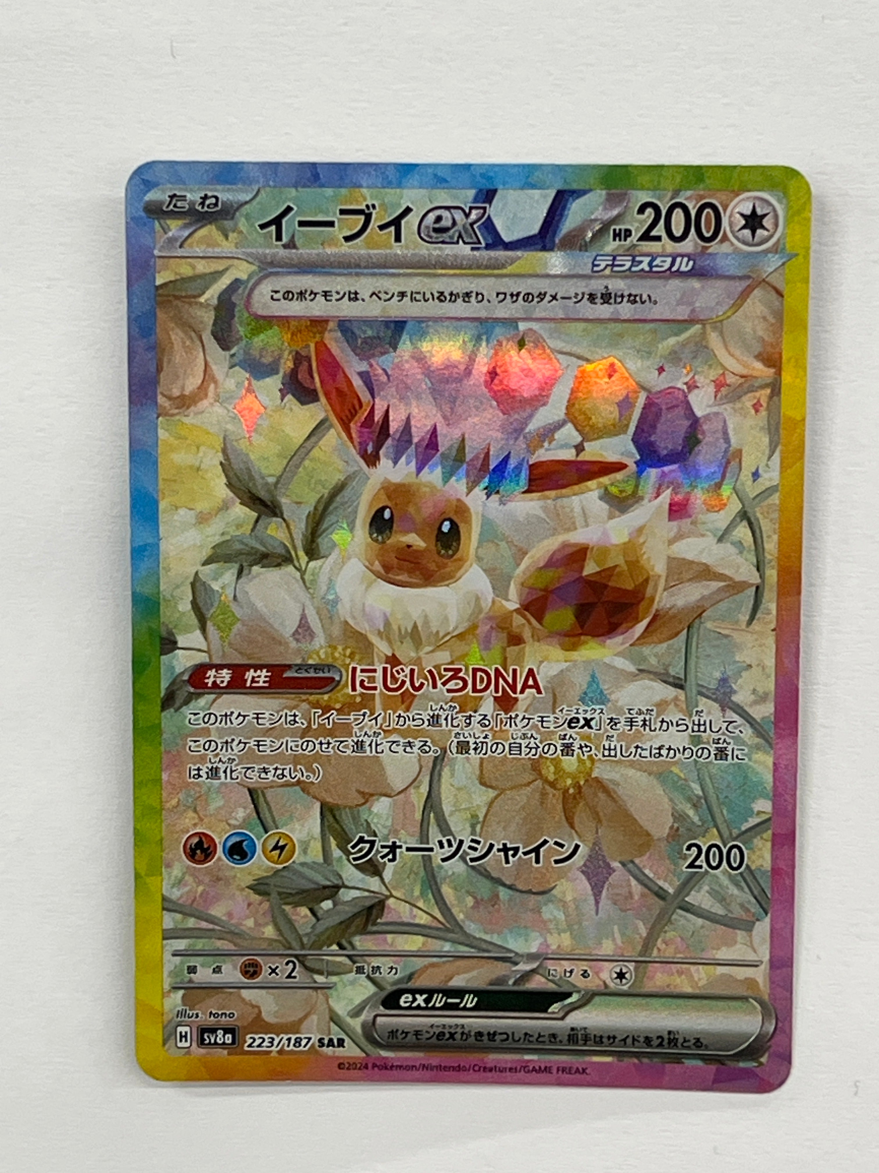 Pokémon TCG - Terastal Fest sv8a Eevee ex 223/187 NM