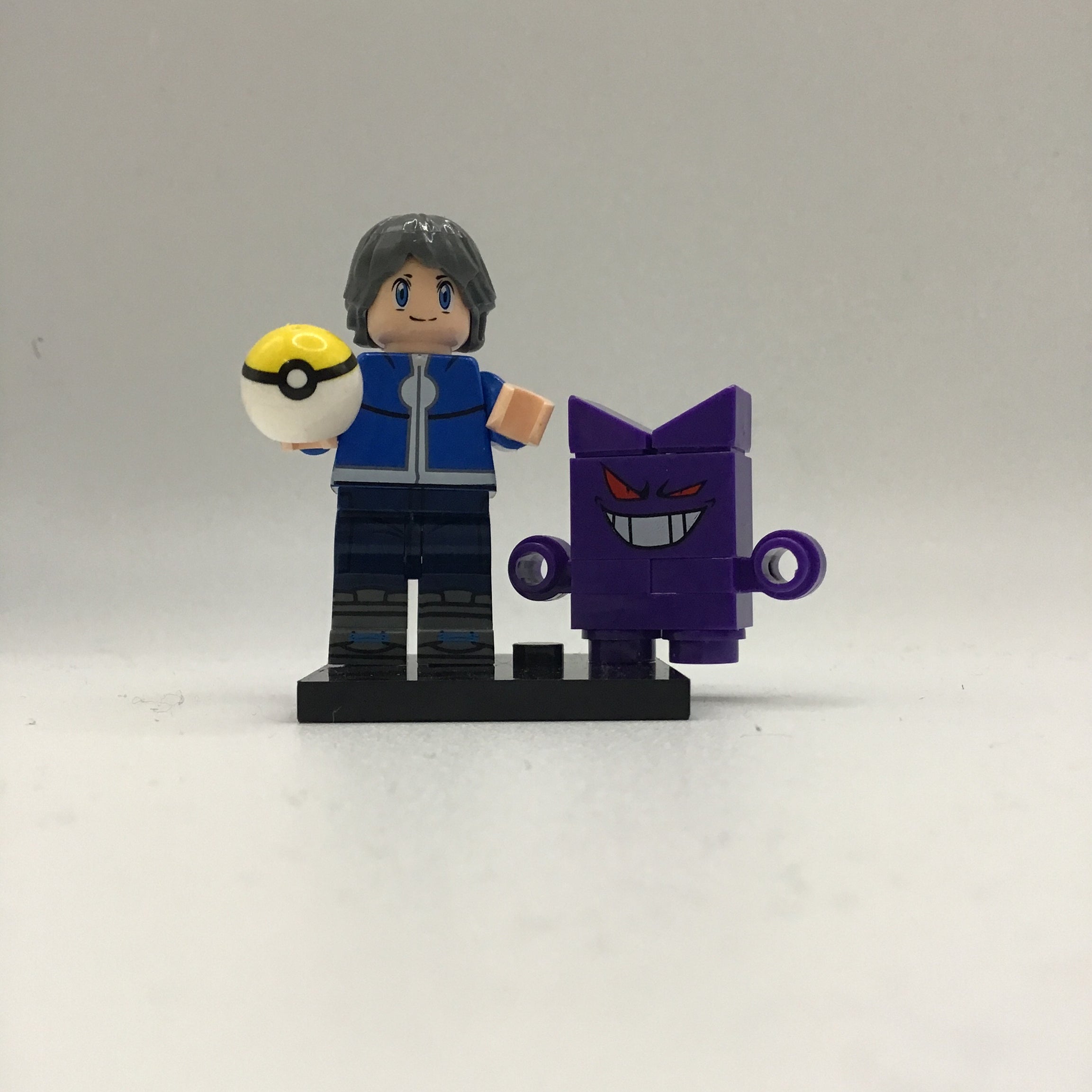 Pokémon Calem and Gengar #1 Mini Block Figure