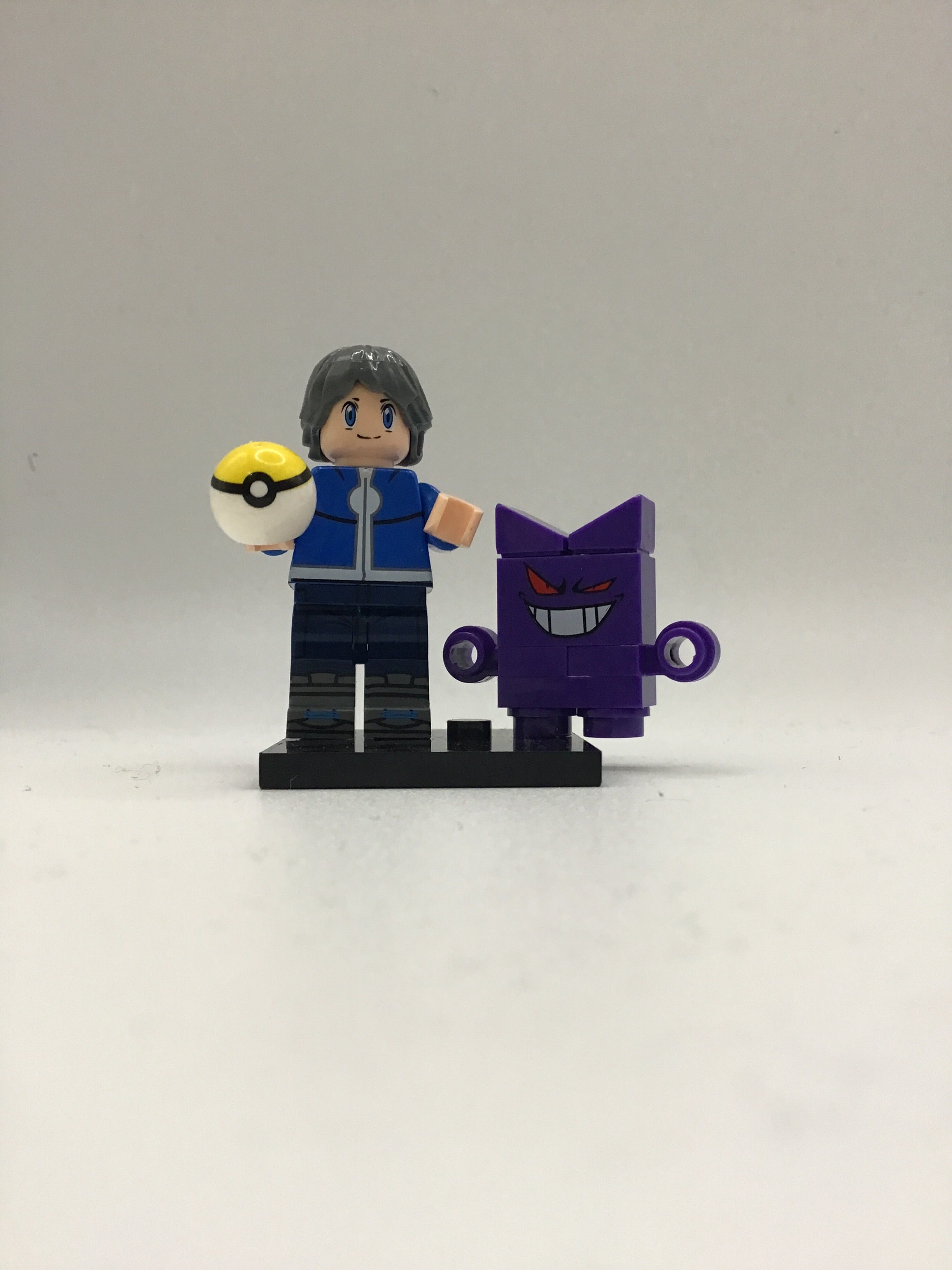 Pokémon Calem and Gengar #1 Mini Block Figure