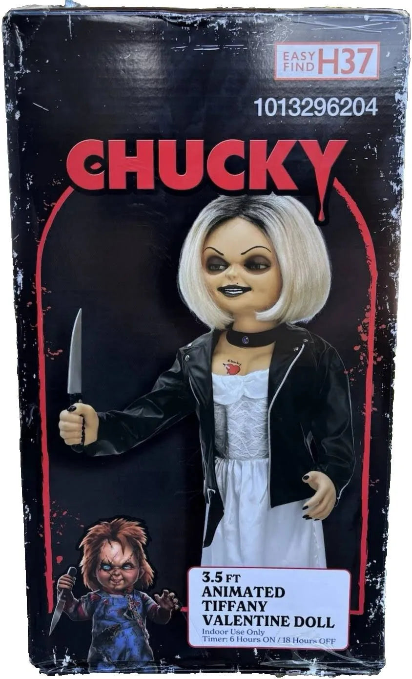 Chucky 3.5 Ft Animated Tiffany Valentine Doll with Knife