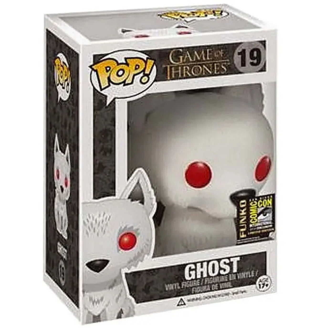 Funko Pop! Television Game Of Thrones Ghost #19 SDCC 2014 Shared Sticker Exclusive