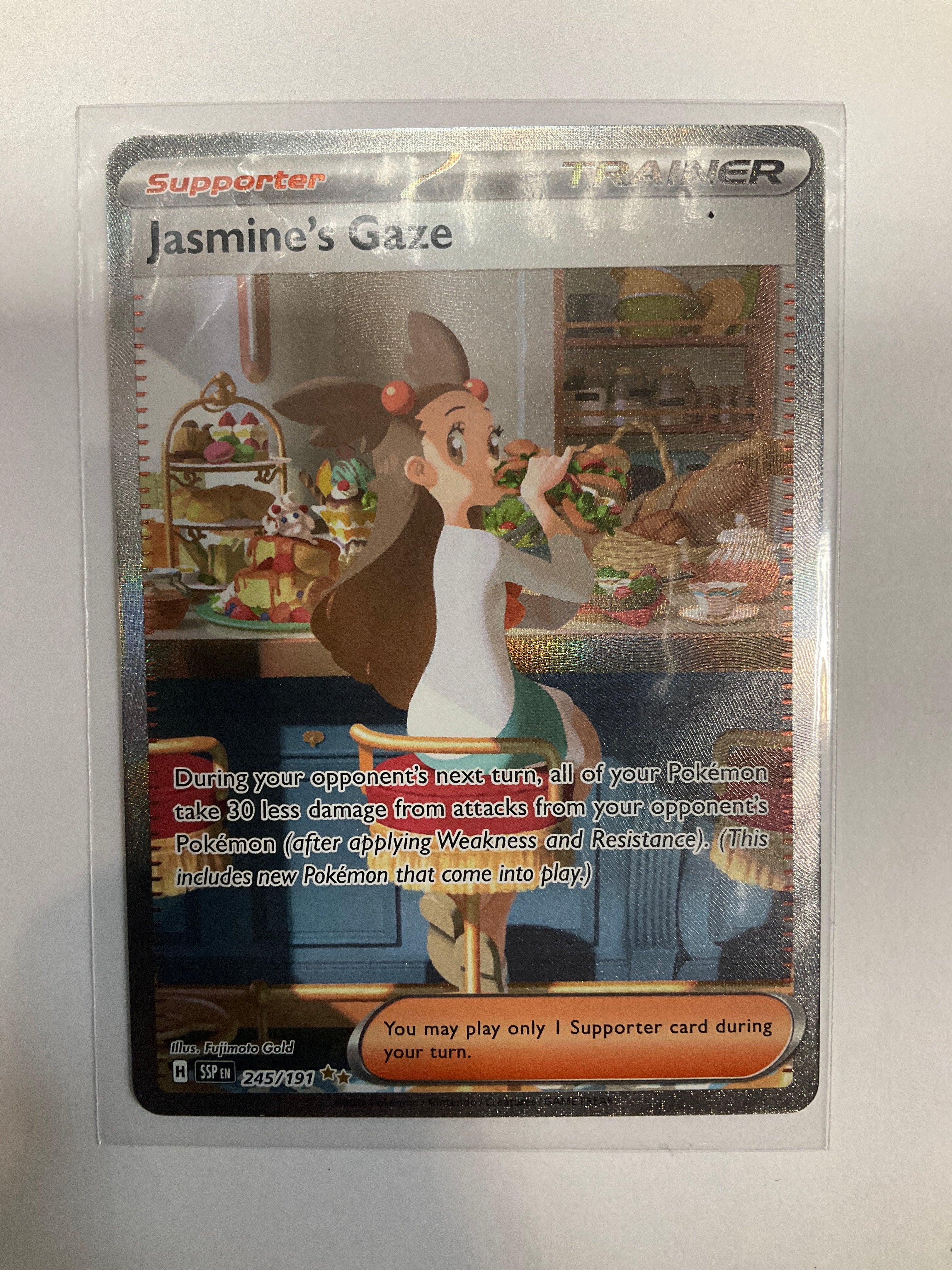 jasmine's gaze pokemon card Pokemon TCG Jasmine's Gaze 245/191 Surging Sparks Alt Art NM – True Believers Gaming and Collectibles
