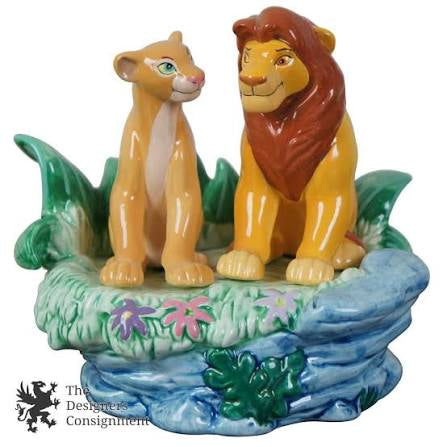 Schmid Disney The Lion King Simba and Nala Music Box (Can You Feel The Love Tonight) Statue