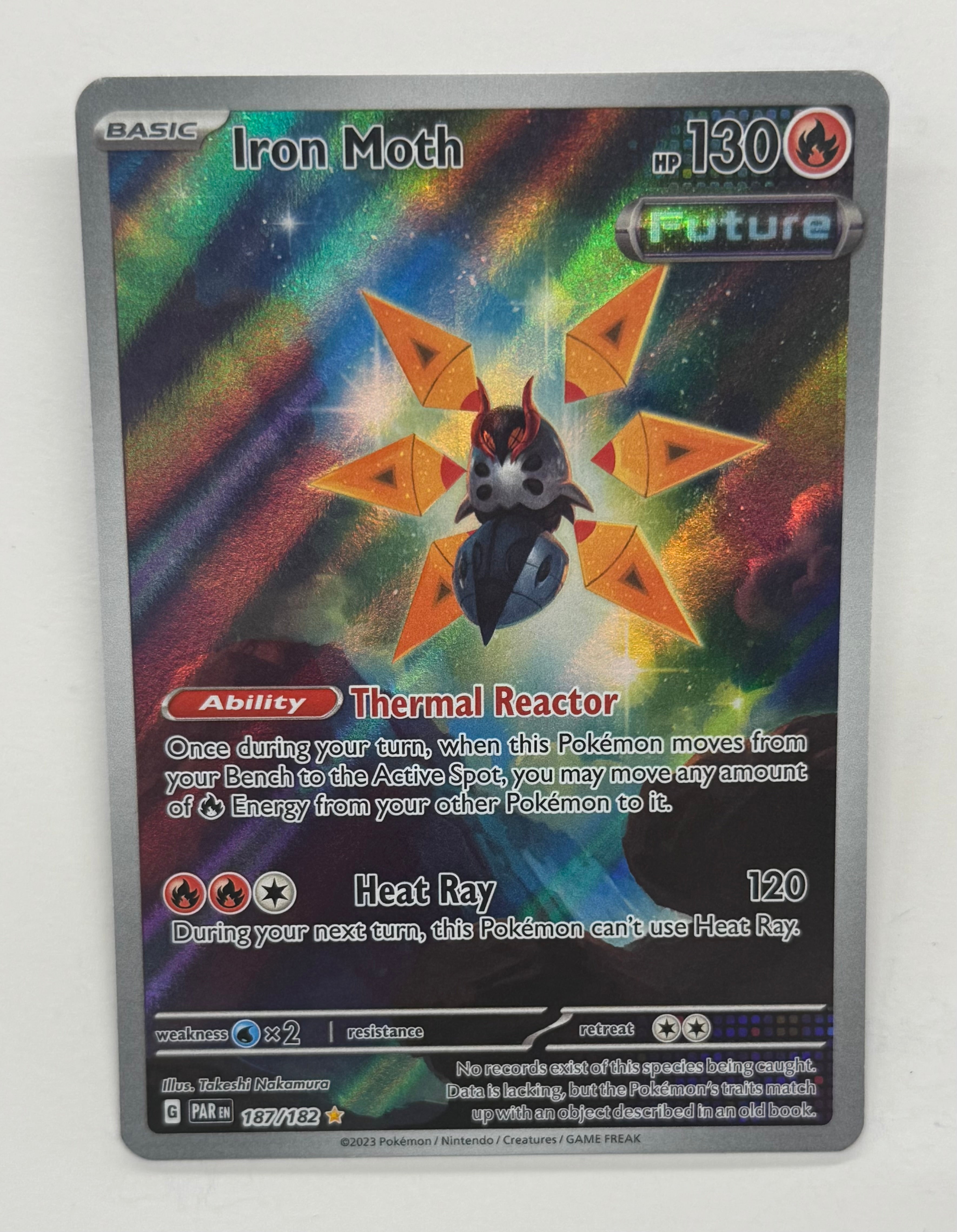 Pokémon TCG - Paradox Rift Iron Moth 187/182 NM