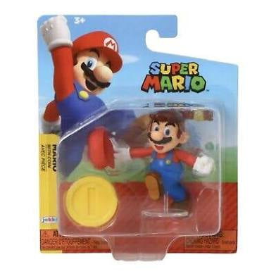 Jakks Super Mario World of Nintendo Mario With Coin 2.5” Figure