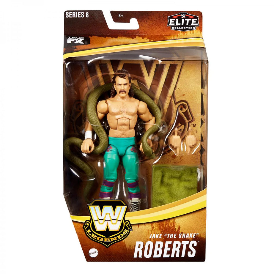 CHASE Mattel WWE Legends Series 8 Jake The Snake Roberts Action Figure
