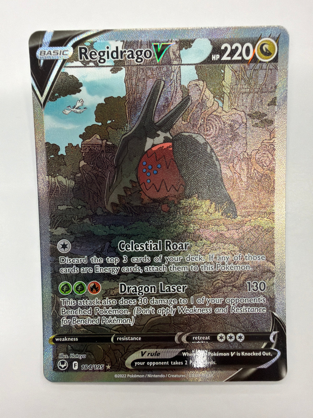 Pokémon TCG - Silver Tempest Regidrago V 184/195 NM