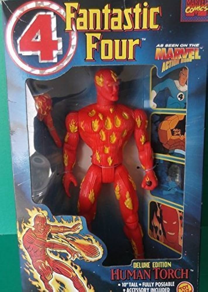 Toy Biz Marvel’s Fantastic Four Deluxe Edition Human Torch Figure