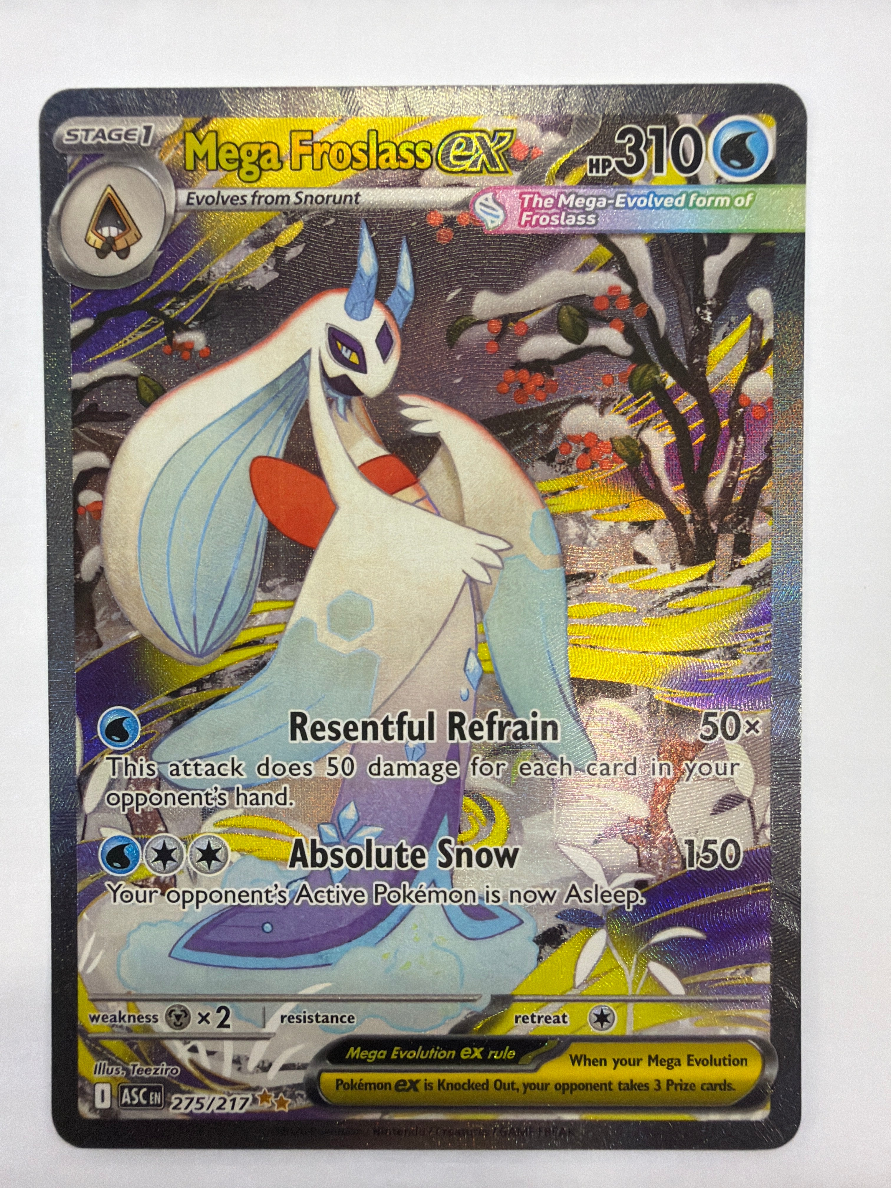 Pokémon TCG - Ascended Heroes Mega Froslass ex 275/217 NM