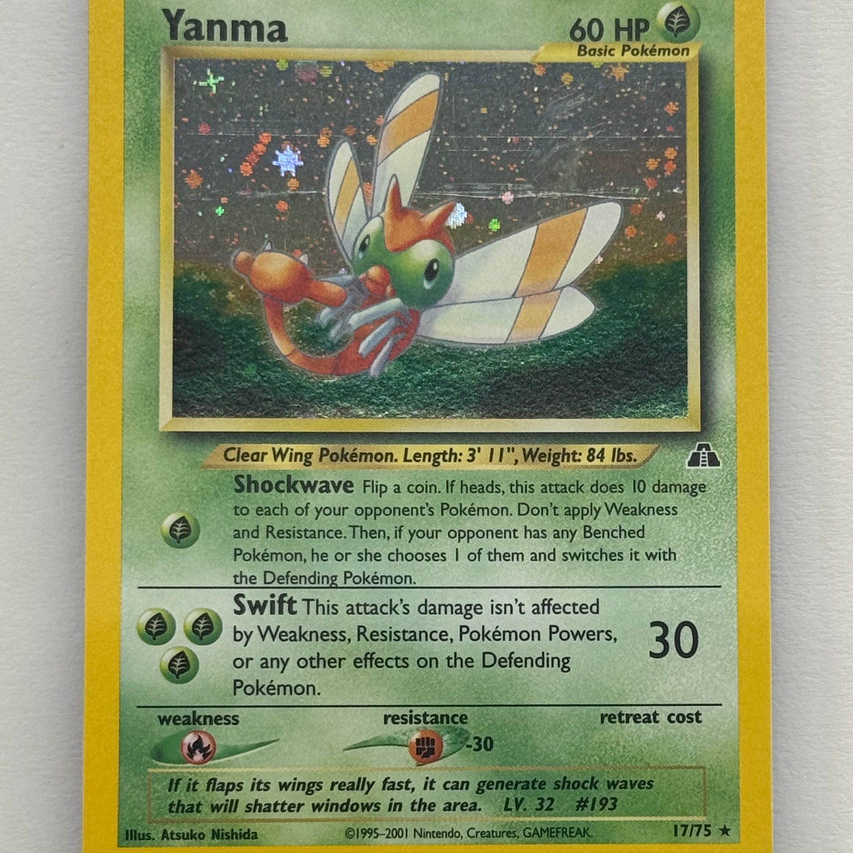 Pokémon TCG - Neo Discovery Unlimited Yanma 17/75 LP