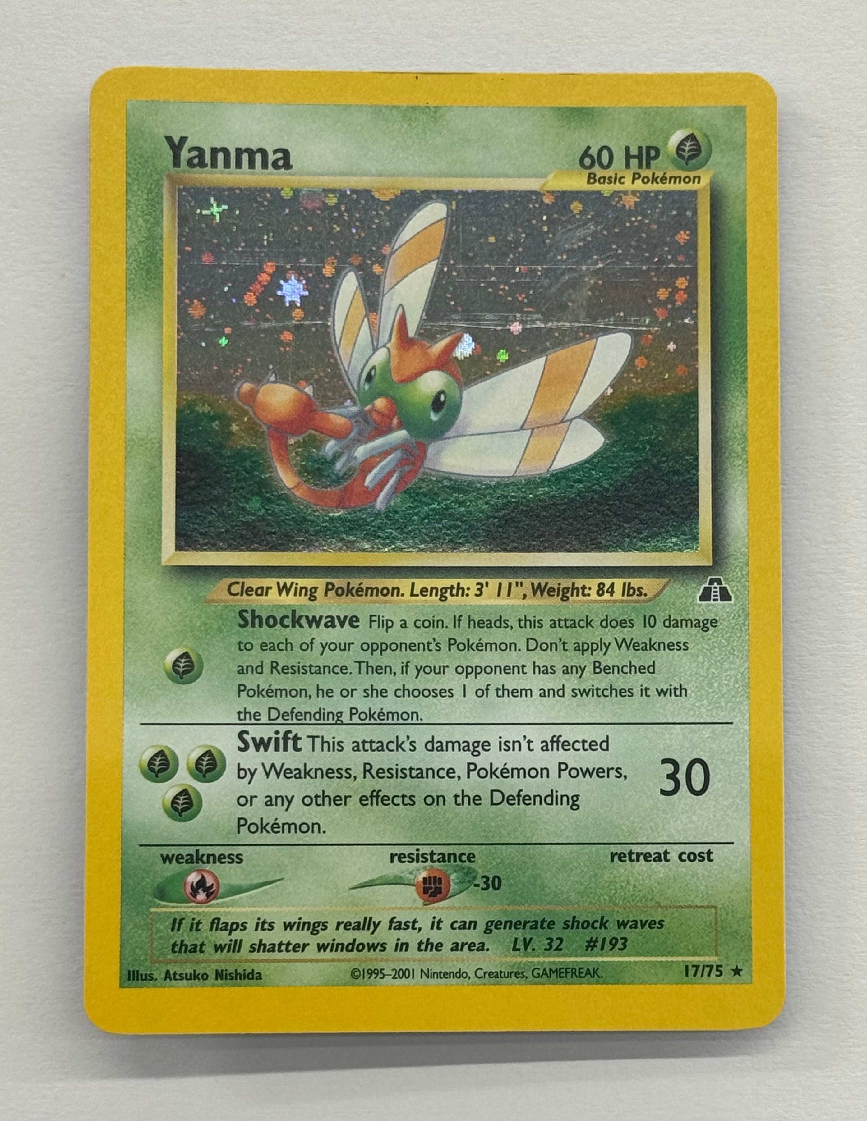 Pokémon TCG - Neo Discovery Unlimited Yanma 17/75 LP
