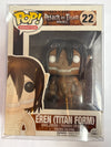 Damaged Funko Pop! Animation Attack on Titan Eren (Titan Form) Hot Topic Exclusive #22