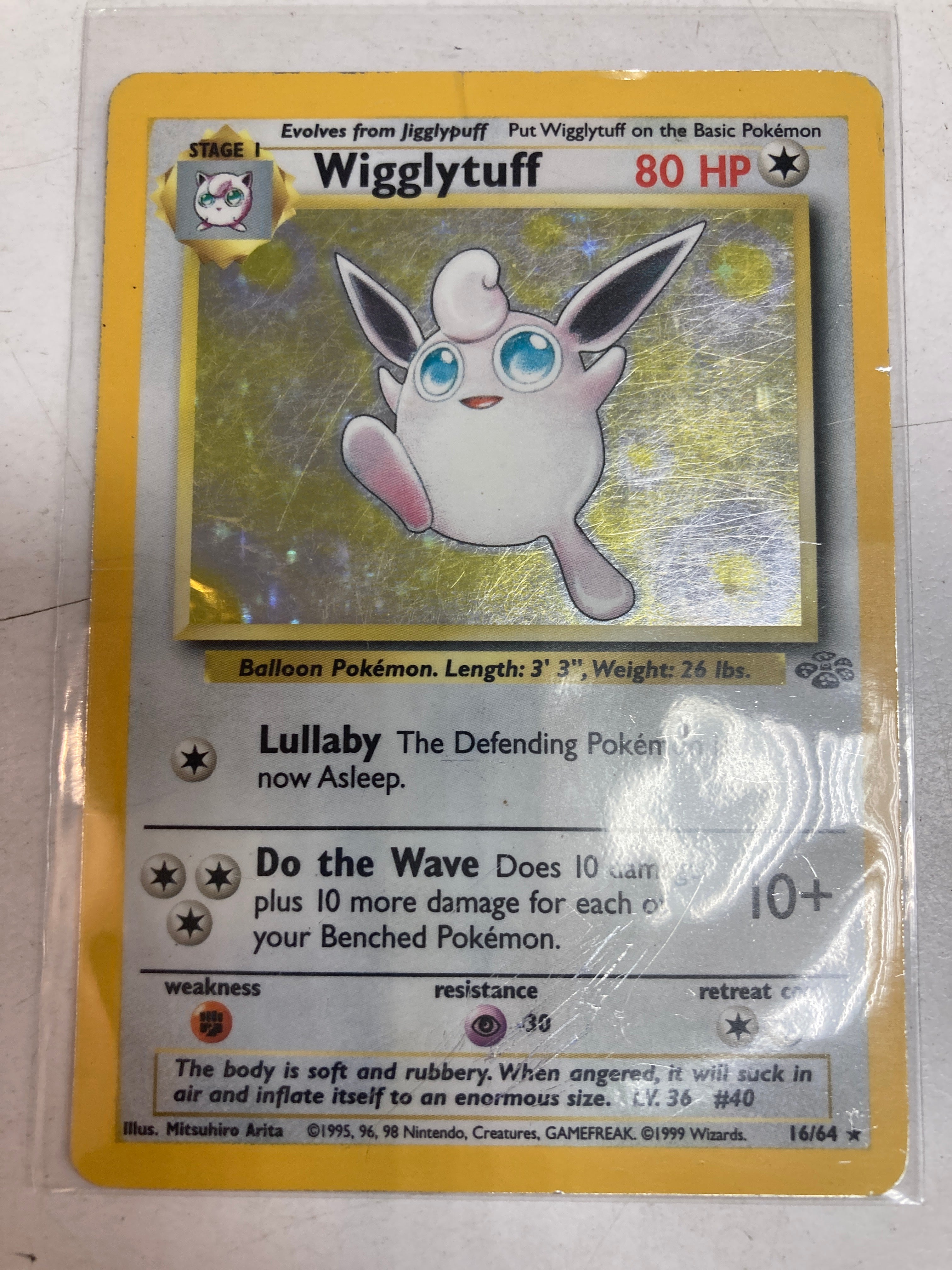 Pokmon TCG Wigglytuff 16/64 Jungle Set Holo HP True Believers Gaming and Collectibles Pokmon TCG Wigglytuff 16/64 Jungle Set Holo HP True Believers Gaming and Collectibles