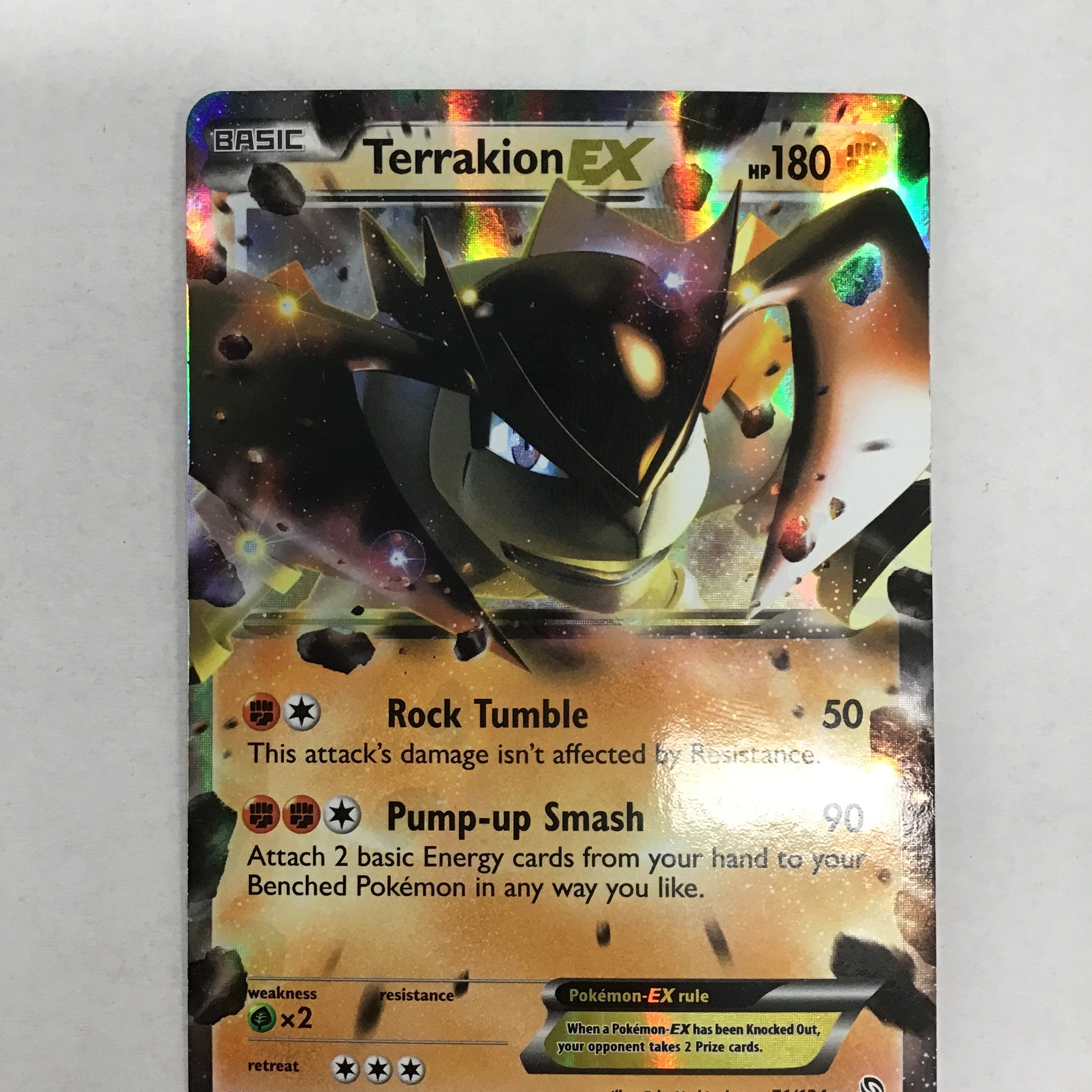 Pokémon TCG - Dragons Exalted Terrakion EX 71/124 NM