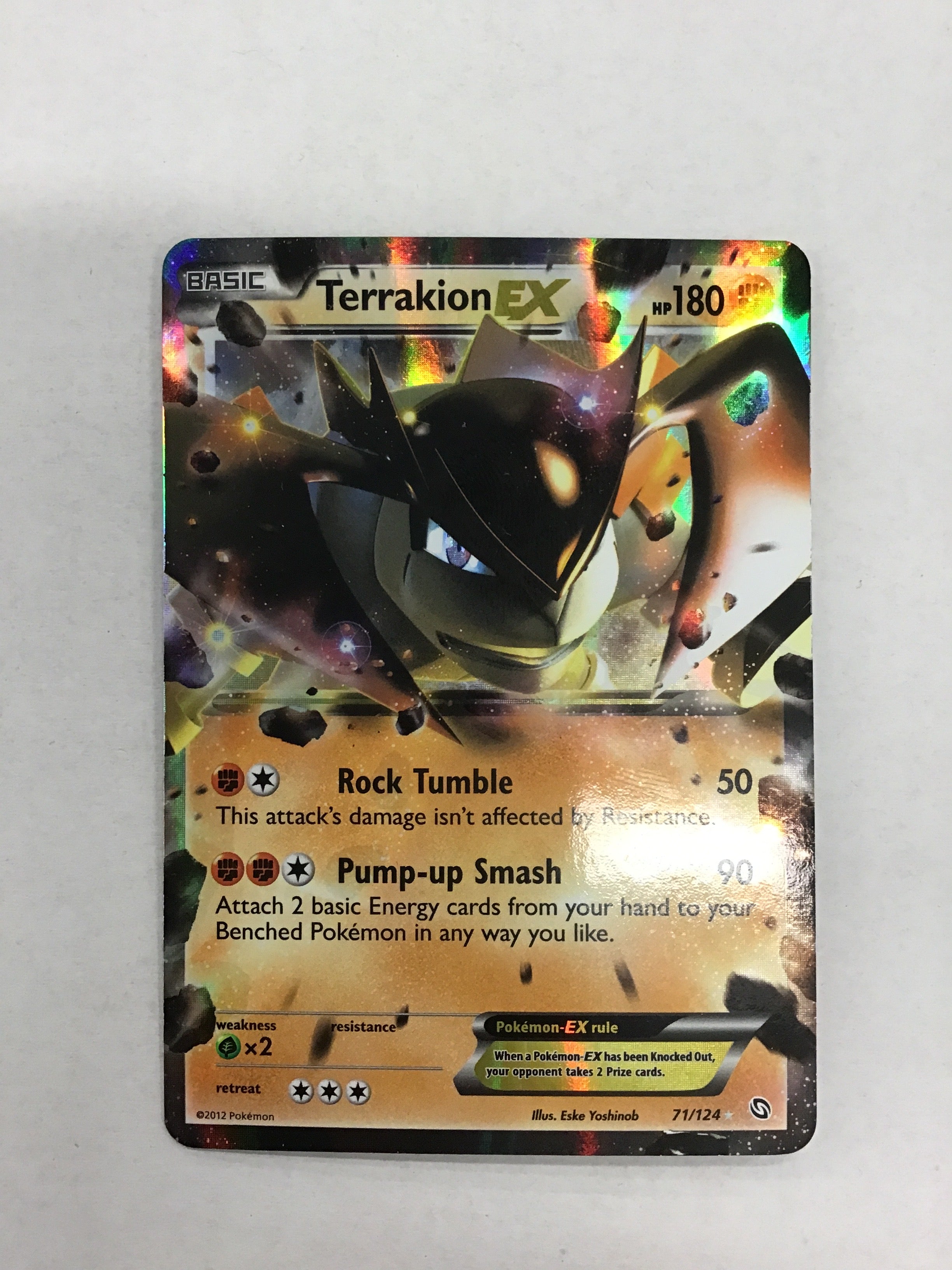 Pokémon TCG - Dragons Exalted Terrakion EX 71/124 NM