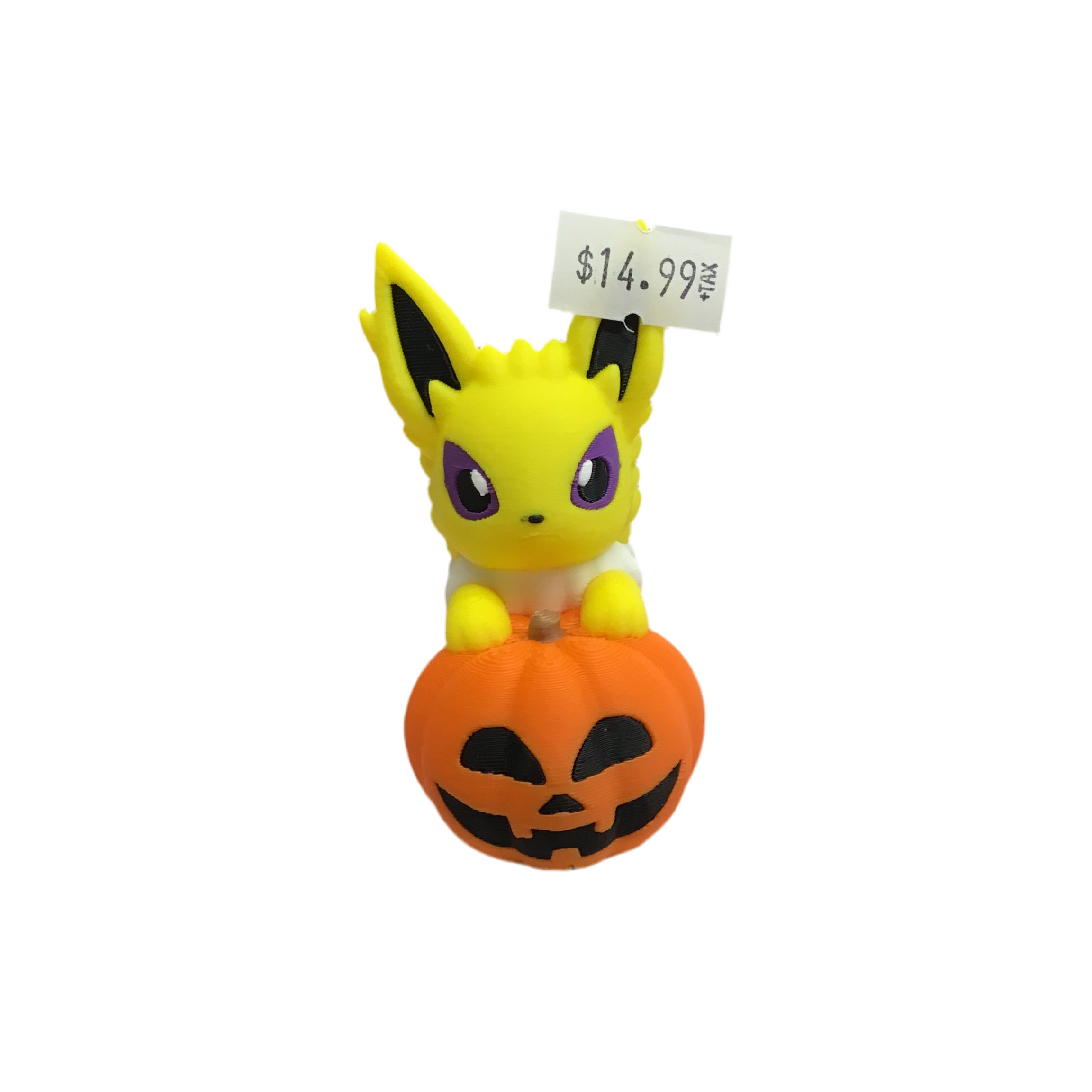 Custom 3D Printed Pokemon Pumpkin Jolteon Figure