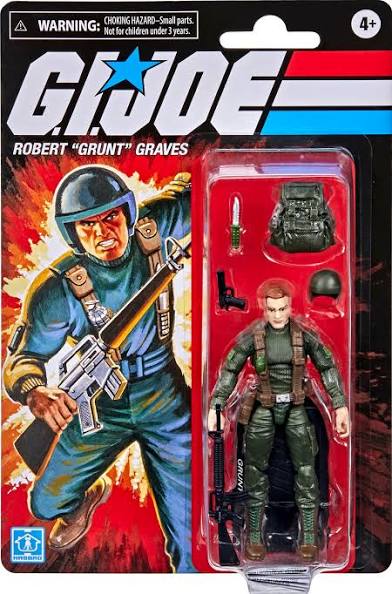 Hasbro GI Joe Retro Robert “Grunt” Graves 3.75 inch Action Figure
